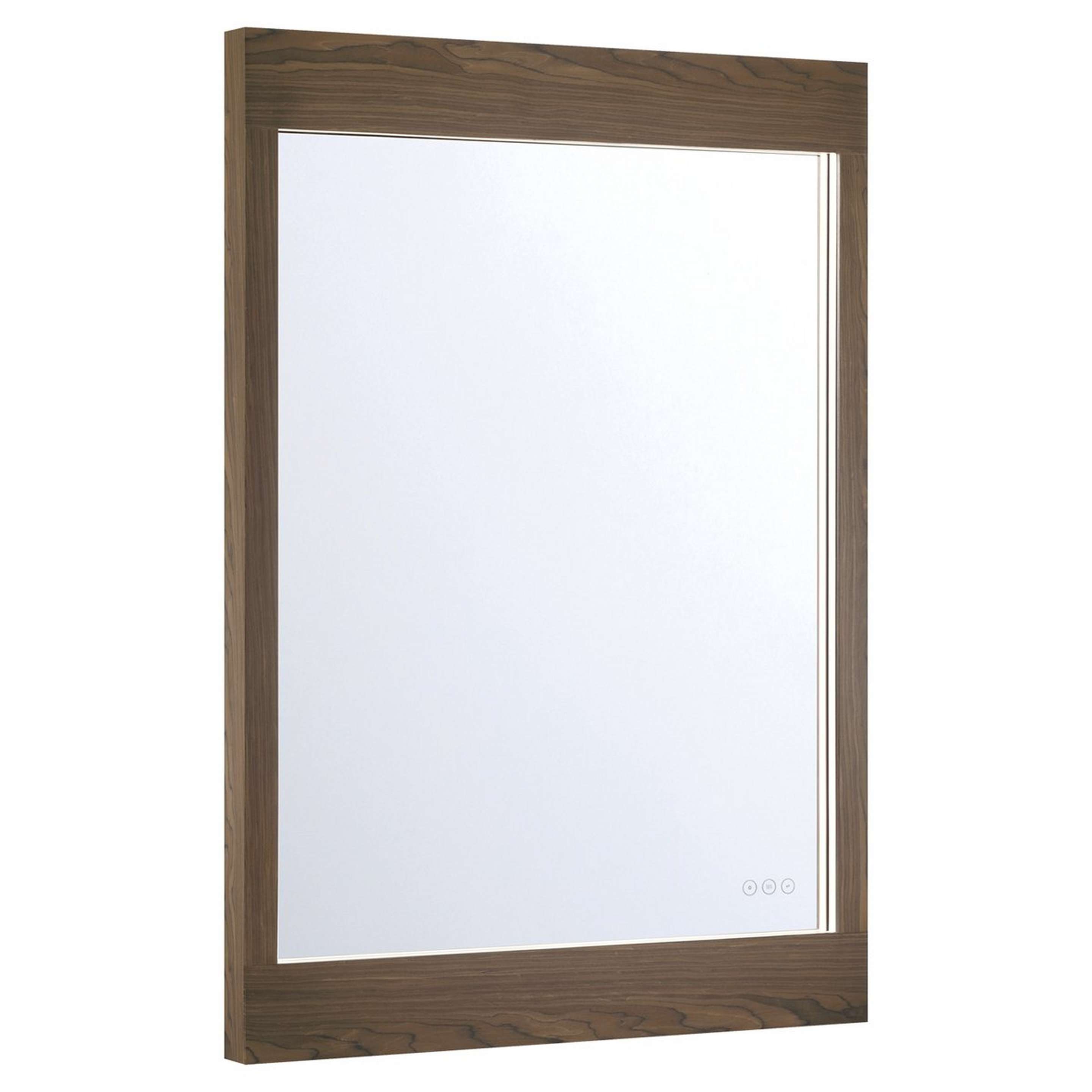 A Orpheus LED Mirror - 30x42 with Dark Walnut color