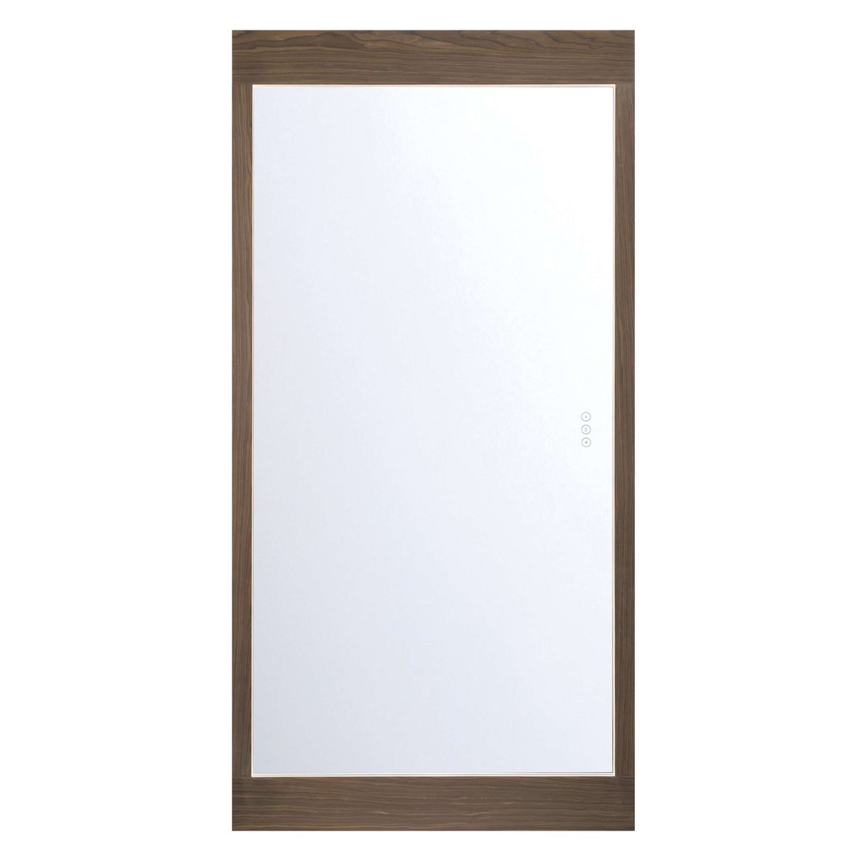 A Orpheus LED Mirror - 30x60 with Dark Walnut color