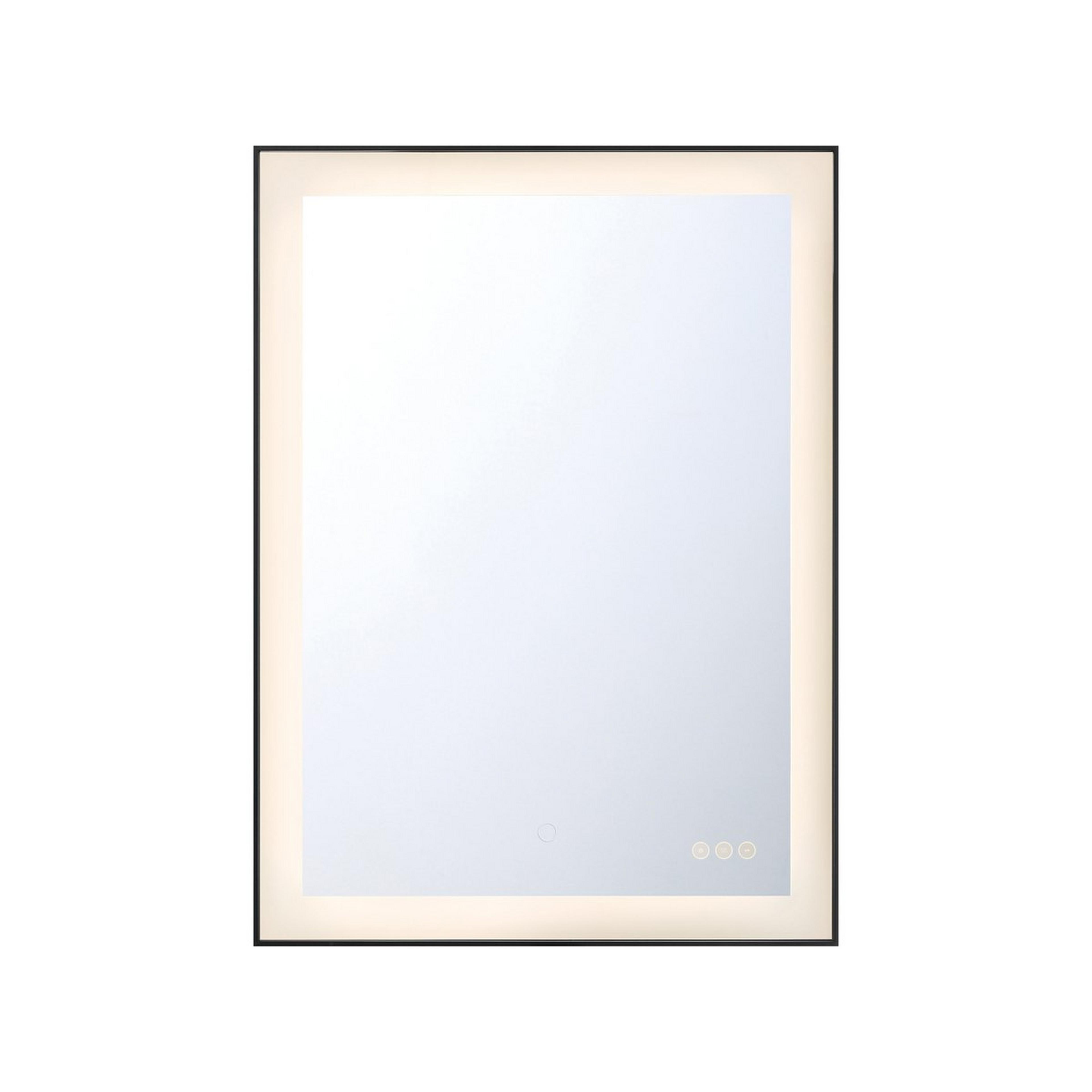 A Eurydice LED Mirror - 22x30 with Black color