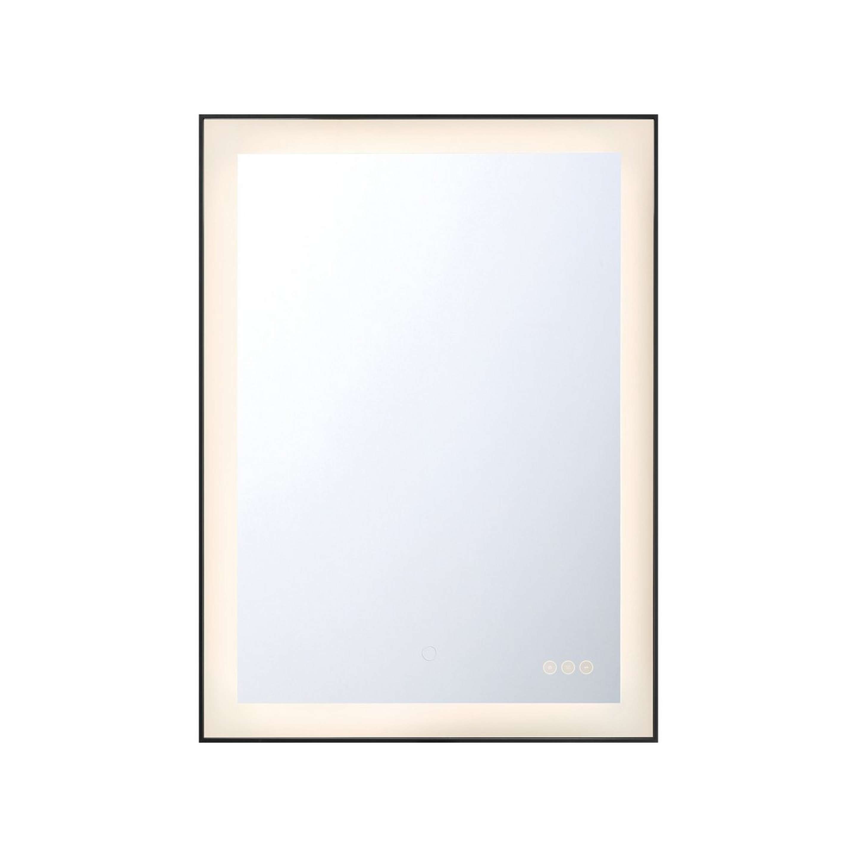 A Eurydice LED Mirror - 22x30 with Black color