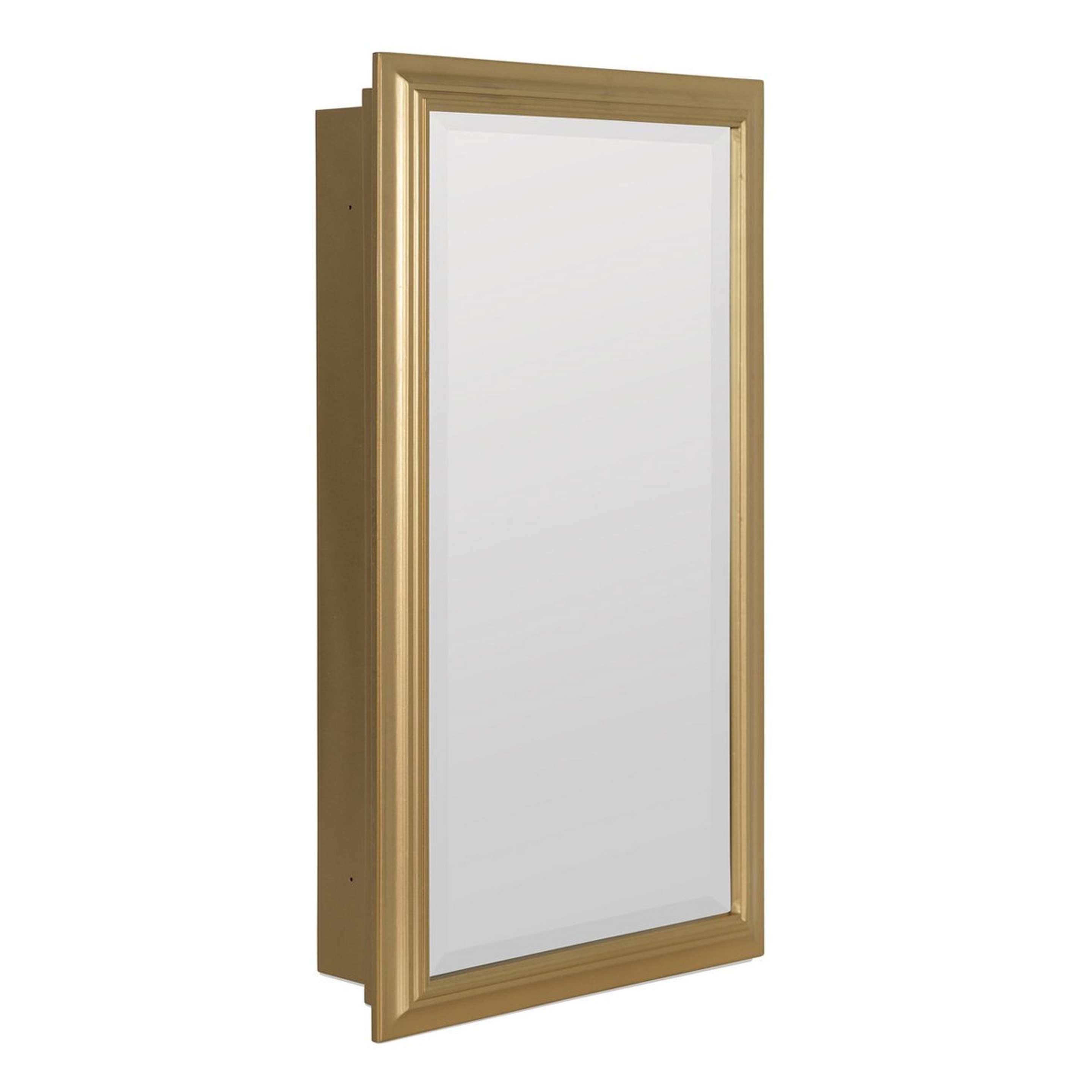 A Perquin Medicine Cabinet Mirror with Gold color