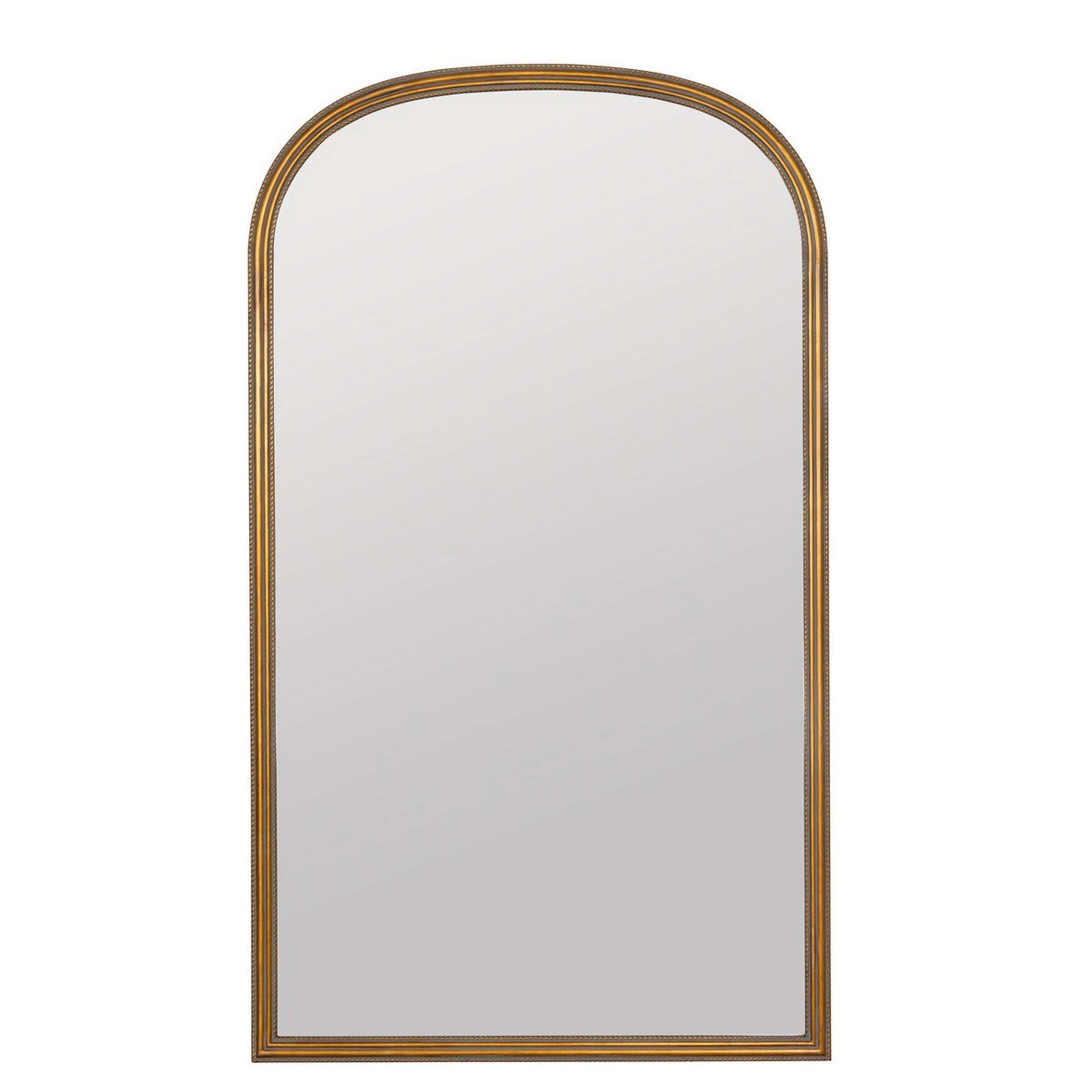 A Shaughnessy Floor Mirror with Gold color