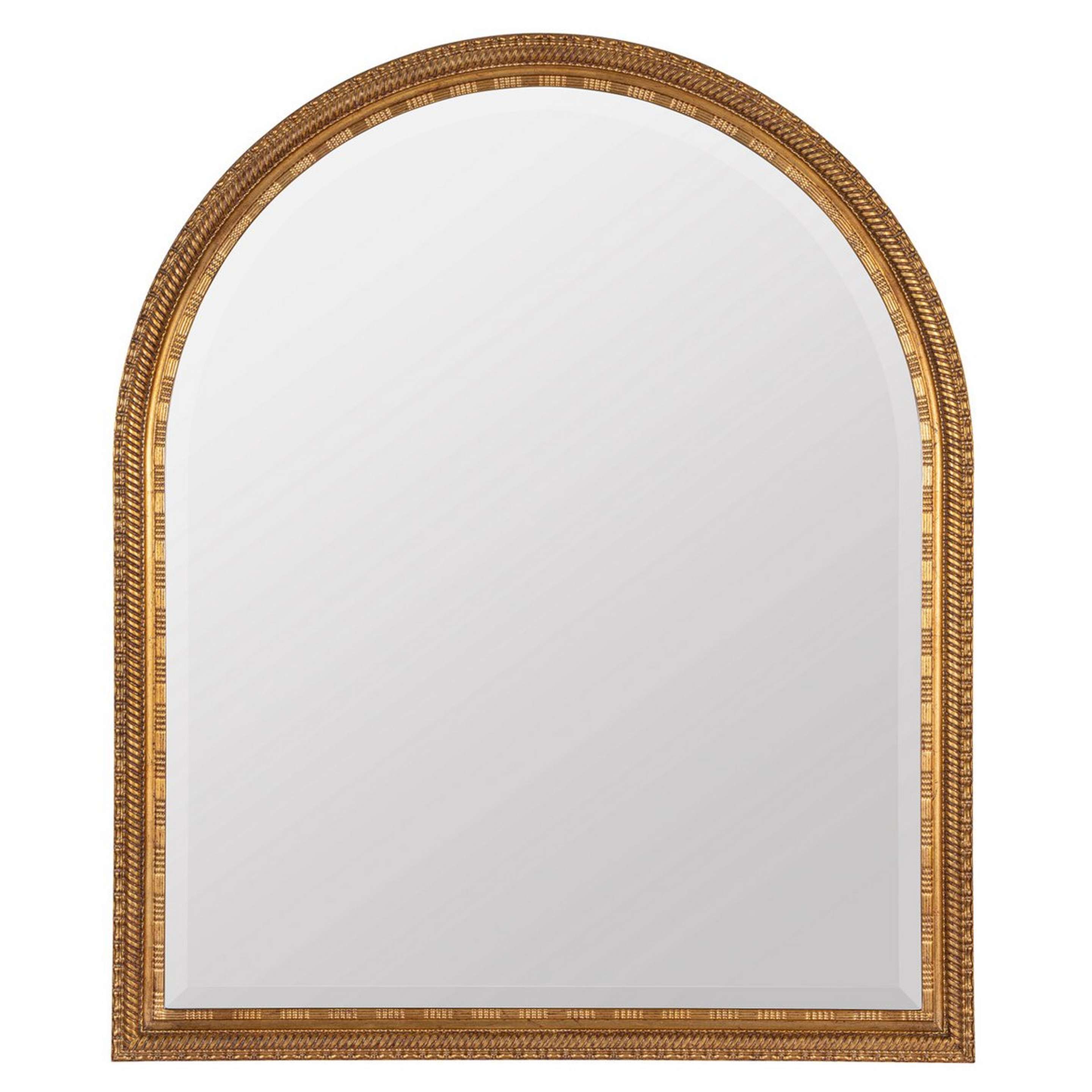 A Romont Mirror with Antique Gold color