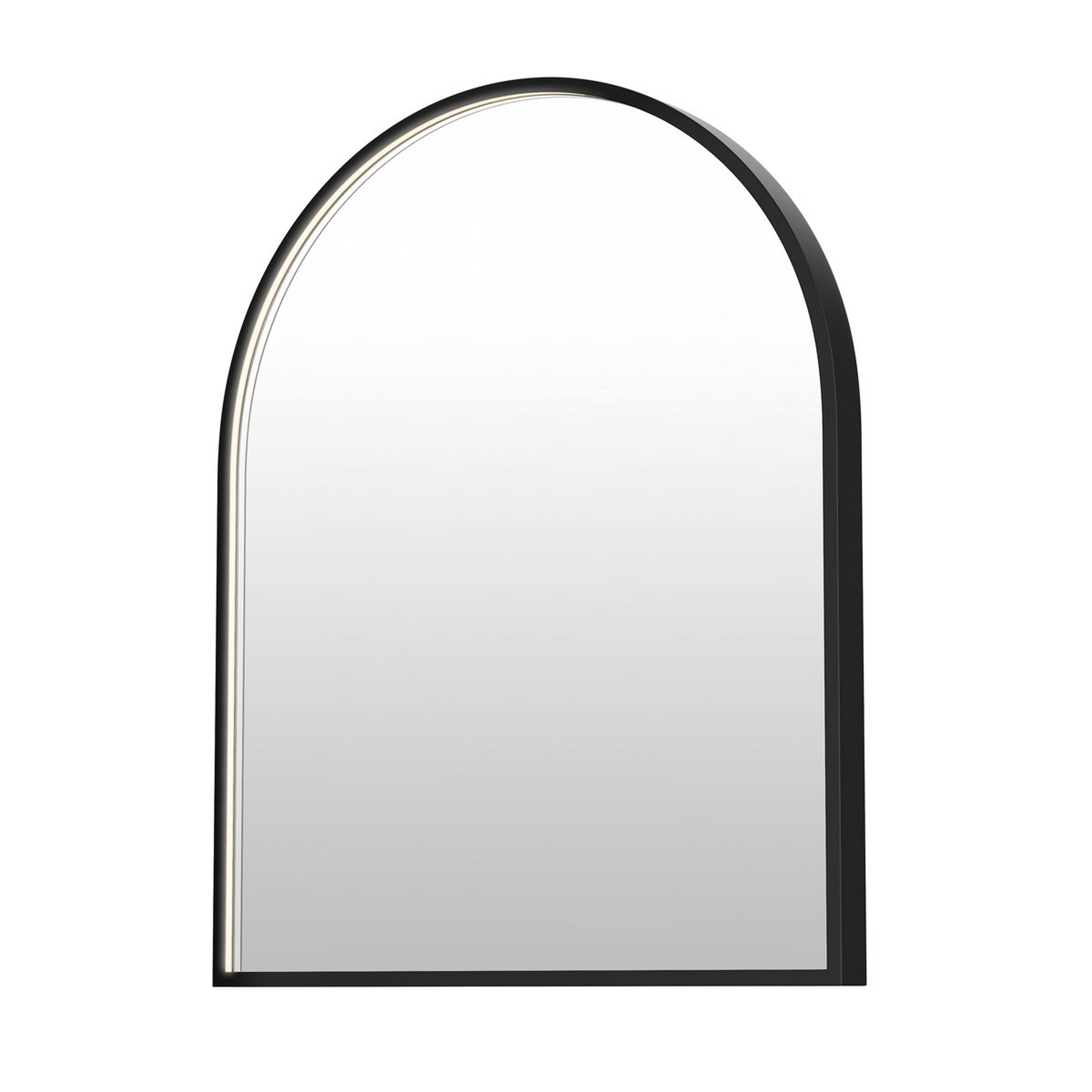 A Athena LED Vanity Mirror - 24x36 Arch with Black color