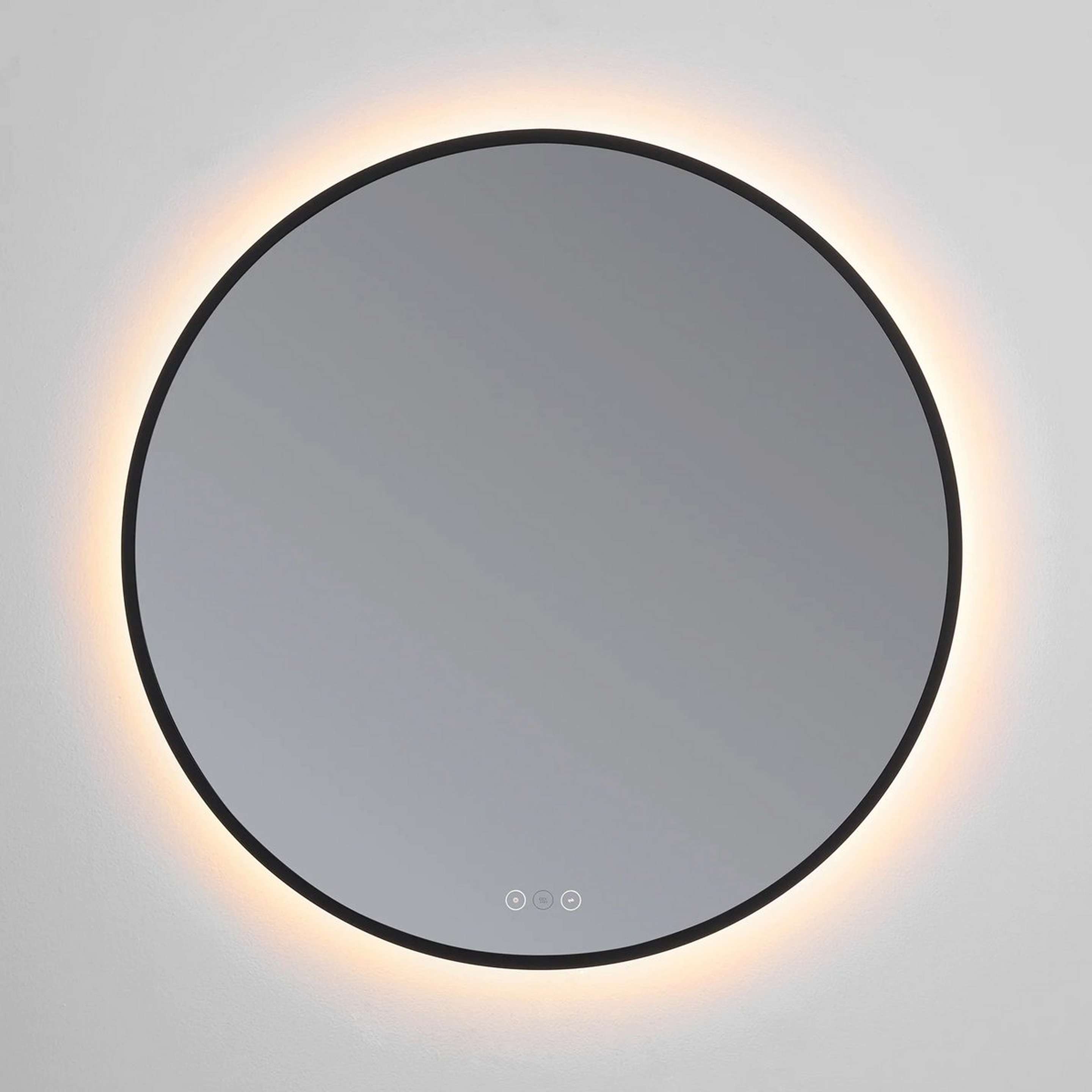 A Kimiro LED Mirror with Black color