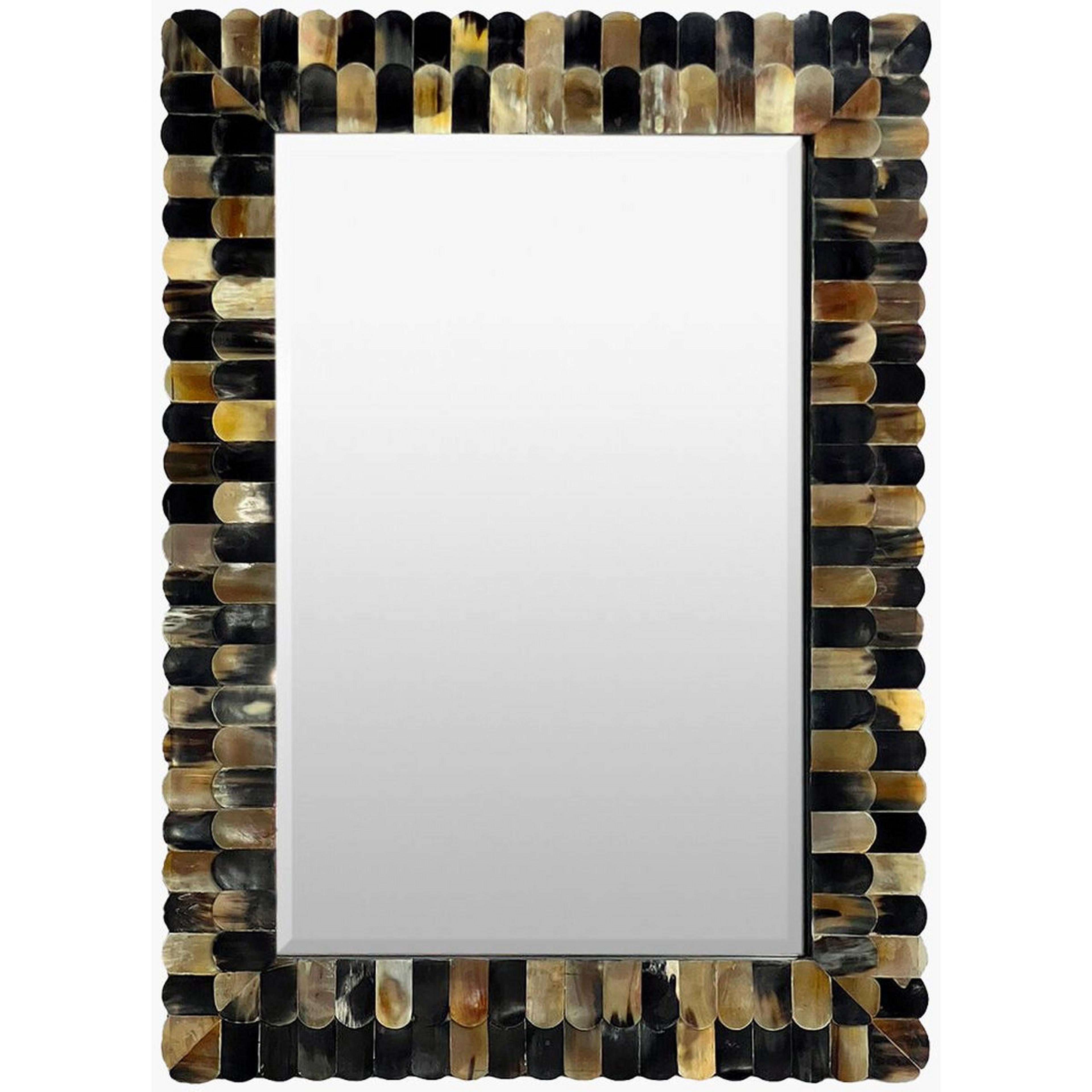A Astoria Mirror with Black / Cream / Brown color