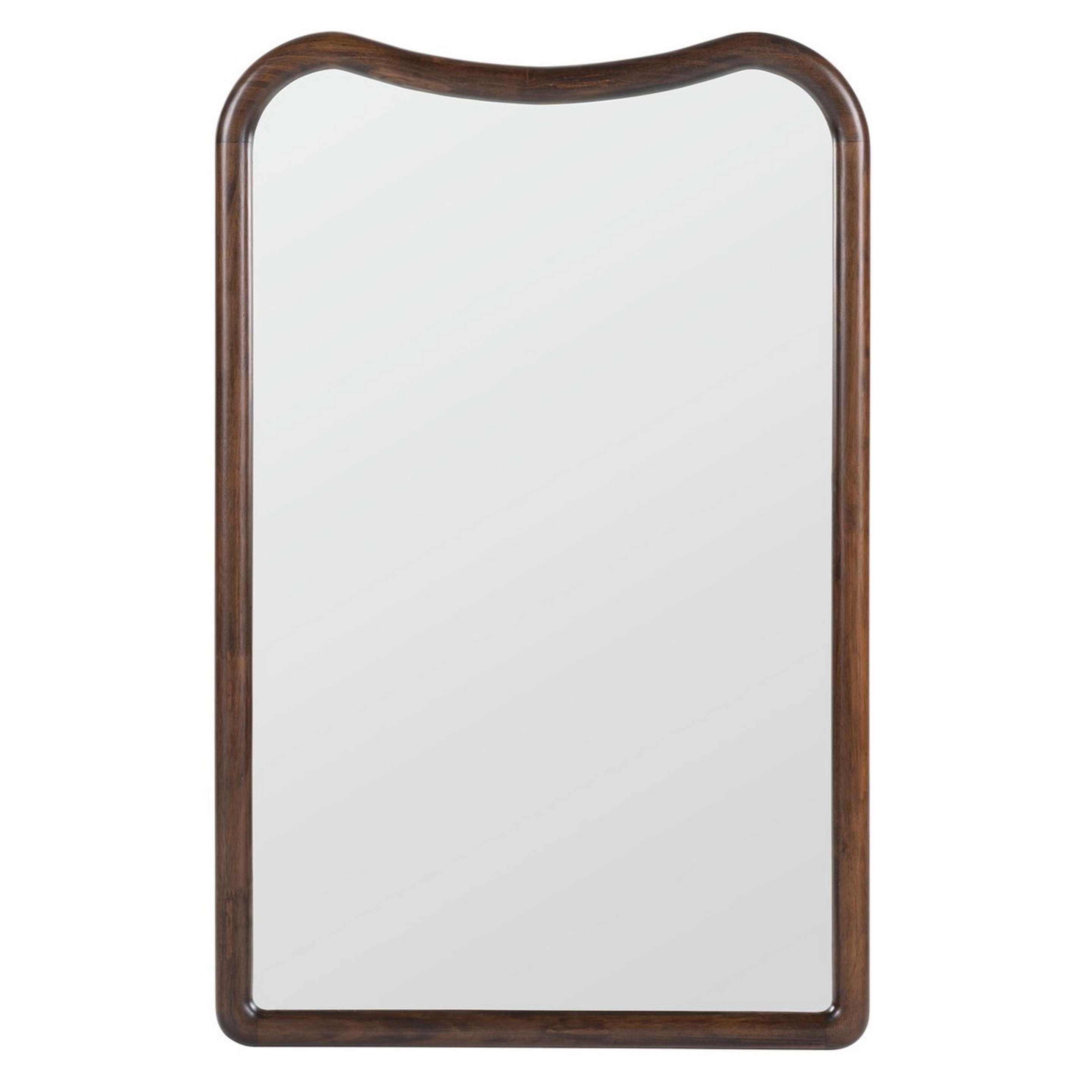 A Isadora Medicine Cabinet Mirror with Dark Wood color