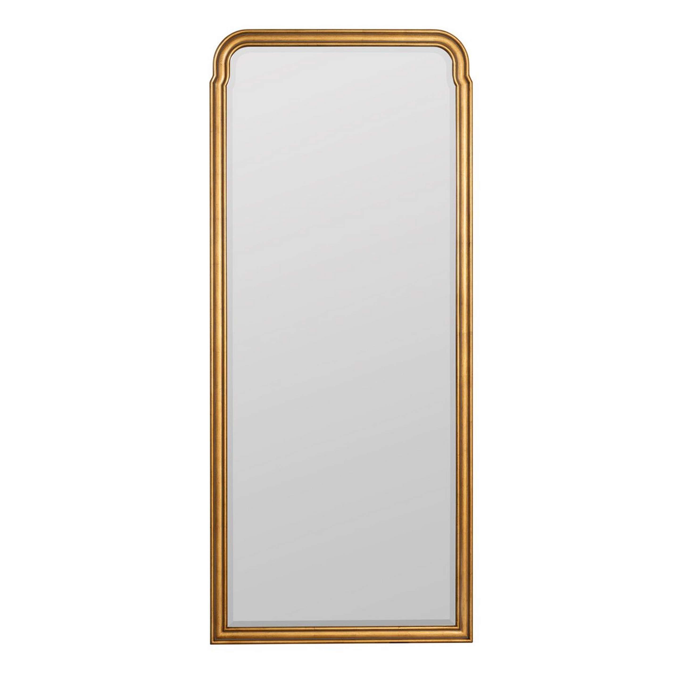 A Lawrence Floor Mirror with Gold color