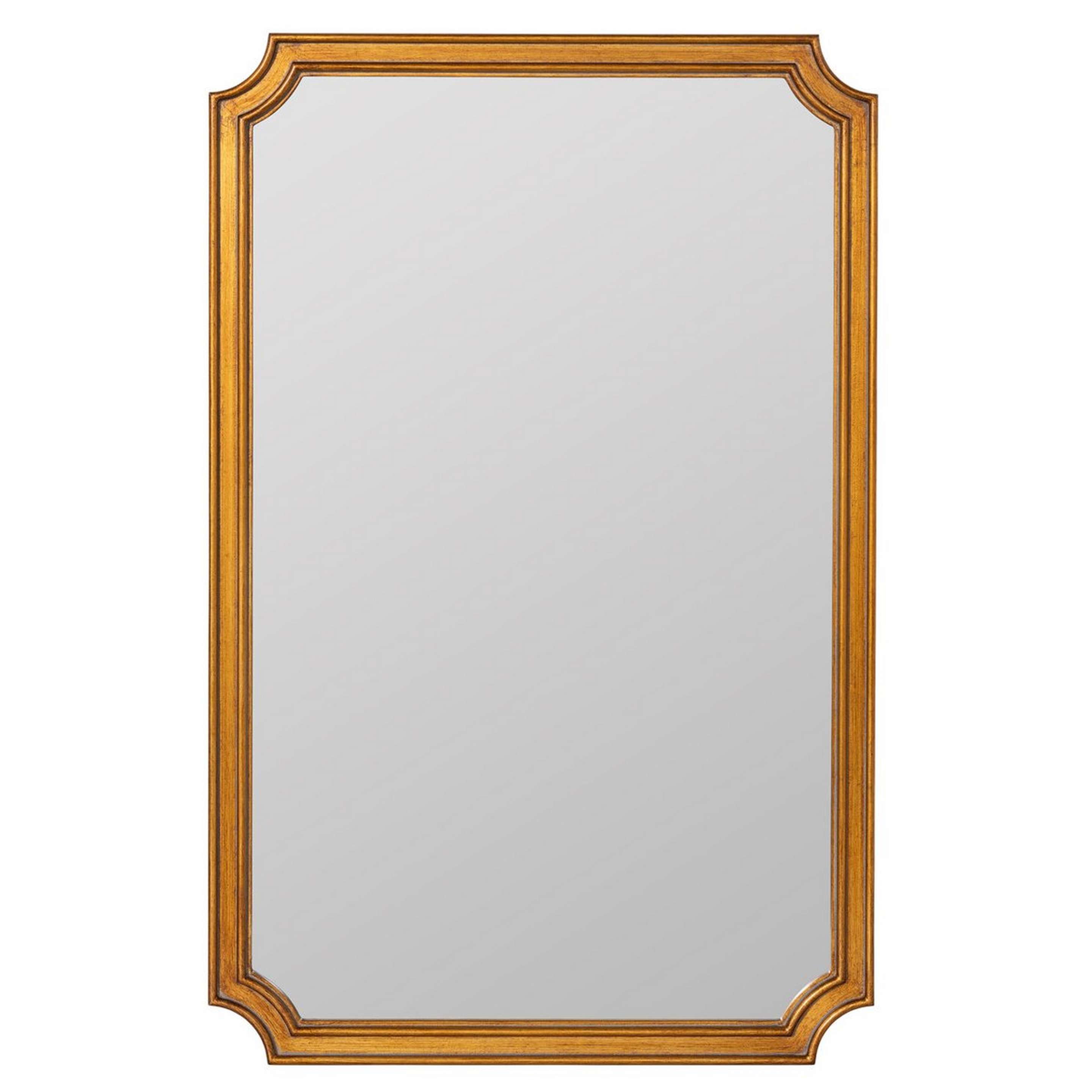 A Wilmer Medicine Cabinet Mirror with Gold color