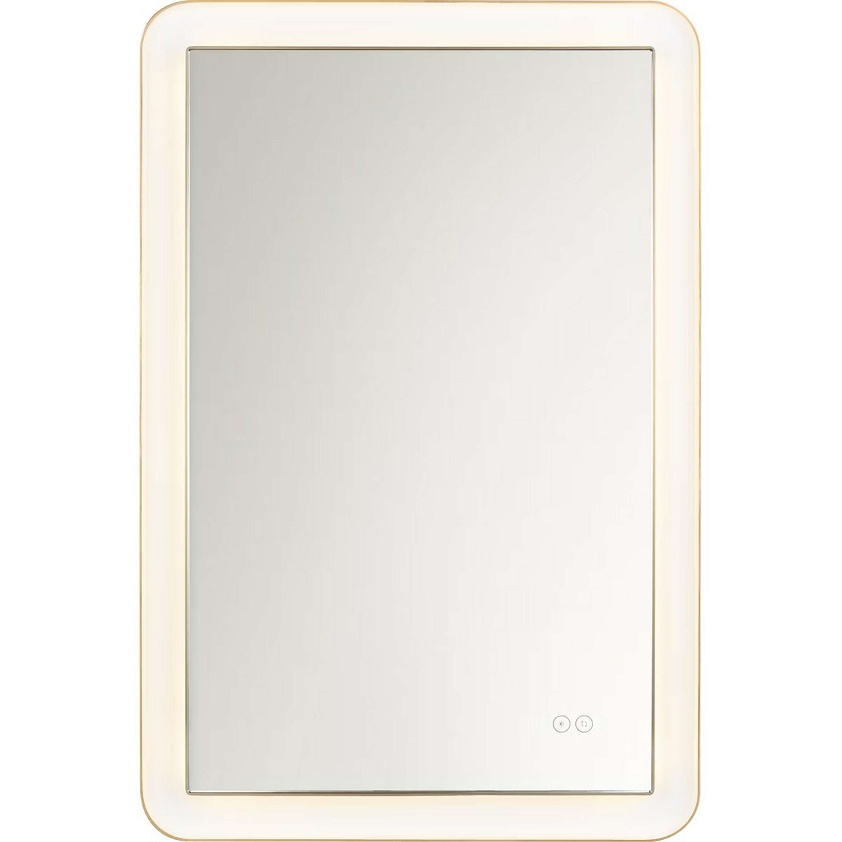 A kate spade new york Chopin LED Mirror - 24" x 36" with Brass color