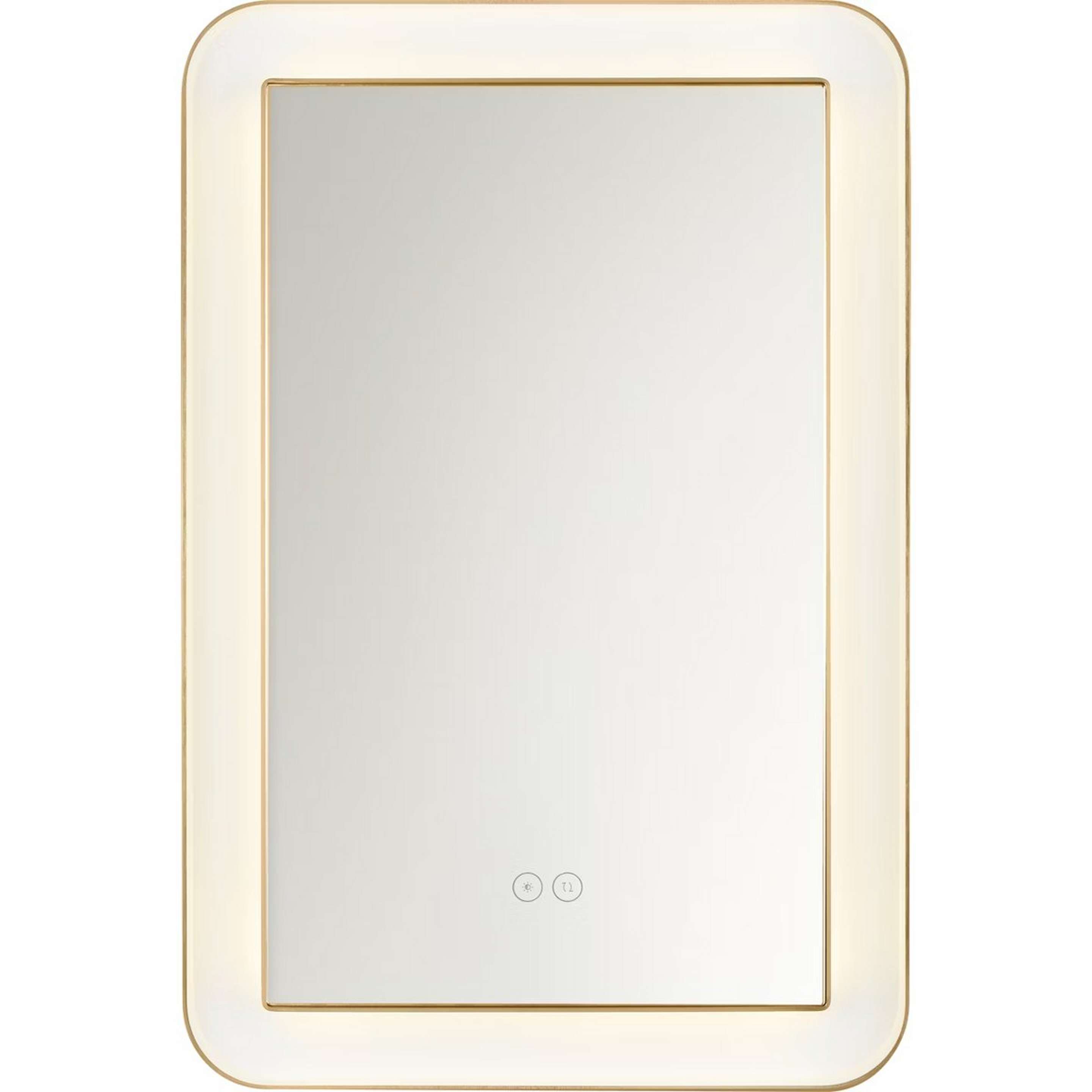 A kate spade new york Chopin LED Mirror - 18" x 27" with Brass color