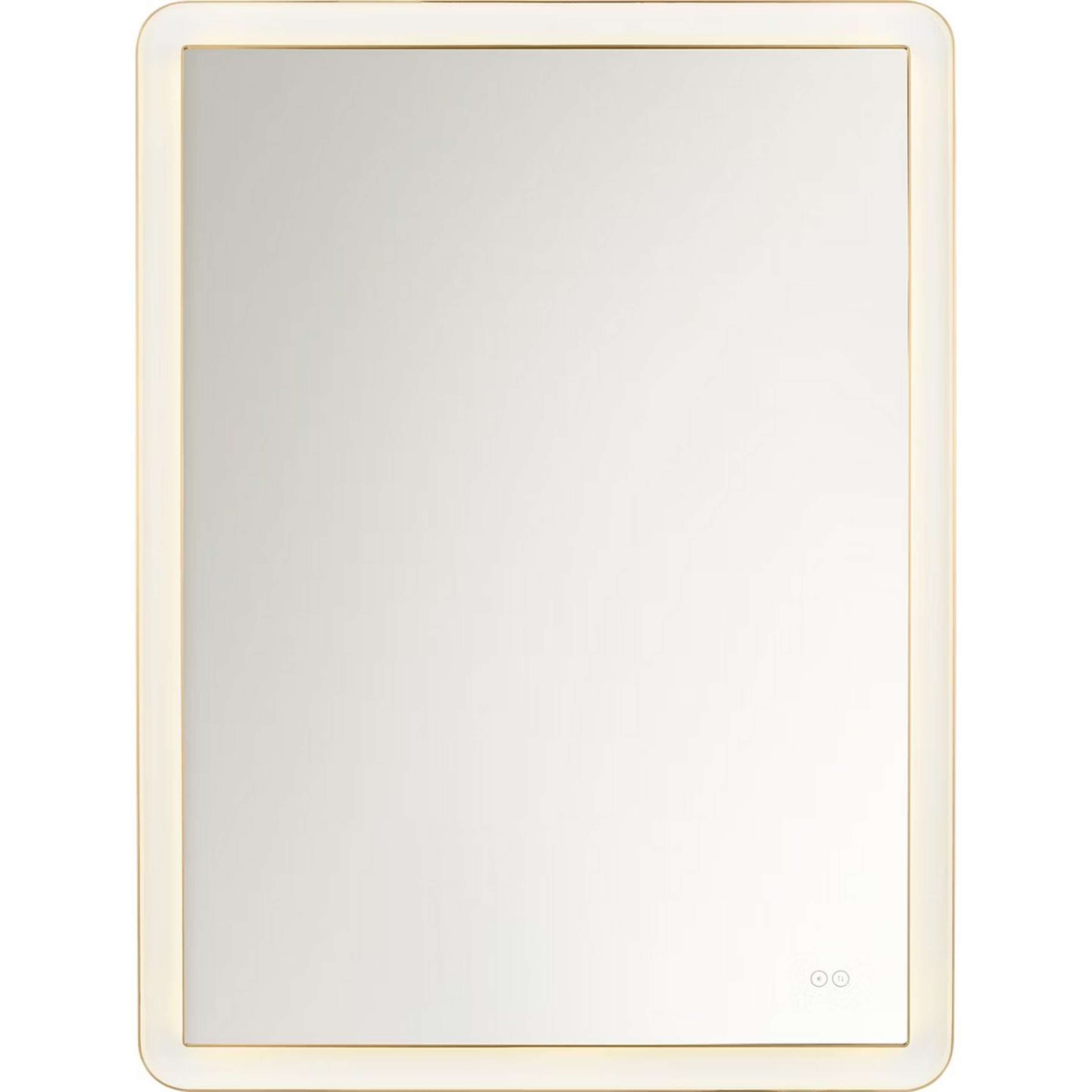 A kate spade new york Chopin LED Mirror - 36" x 48" with Brass color