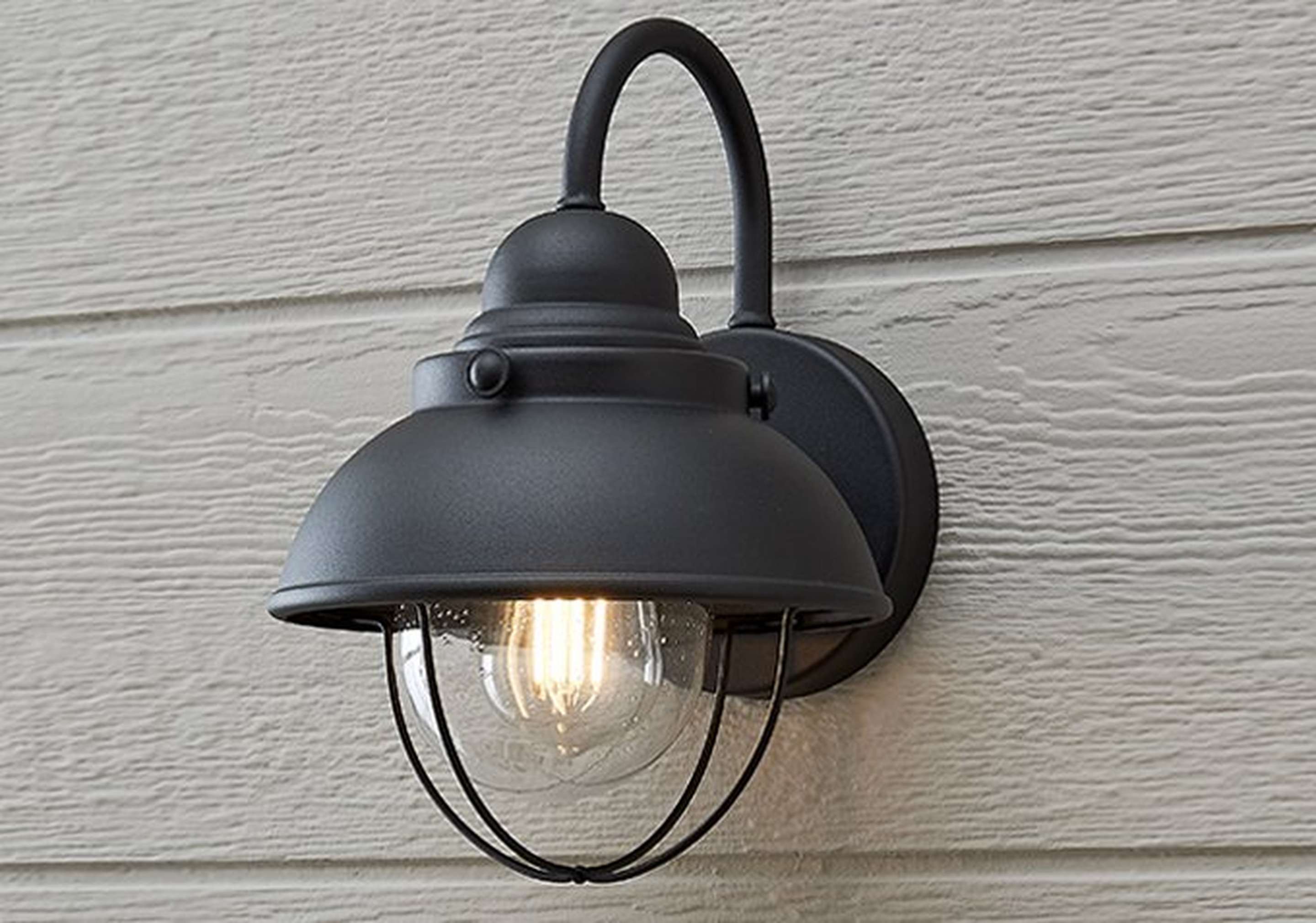 Matte Black Small Nantucket Outdoor Sconce