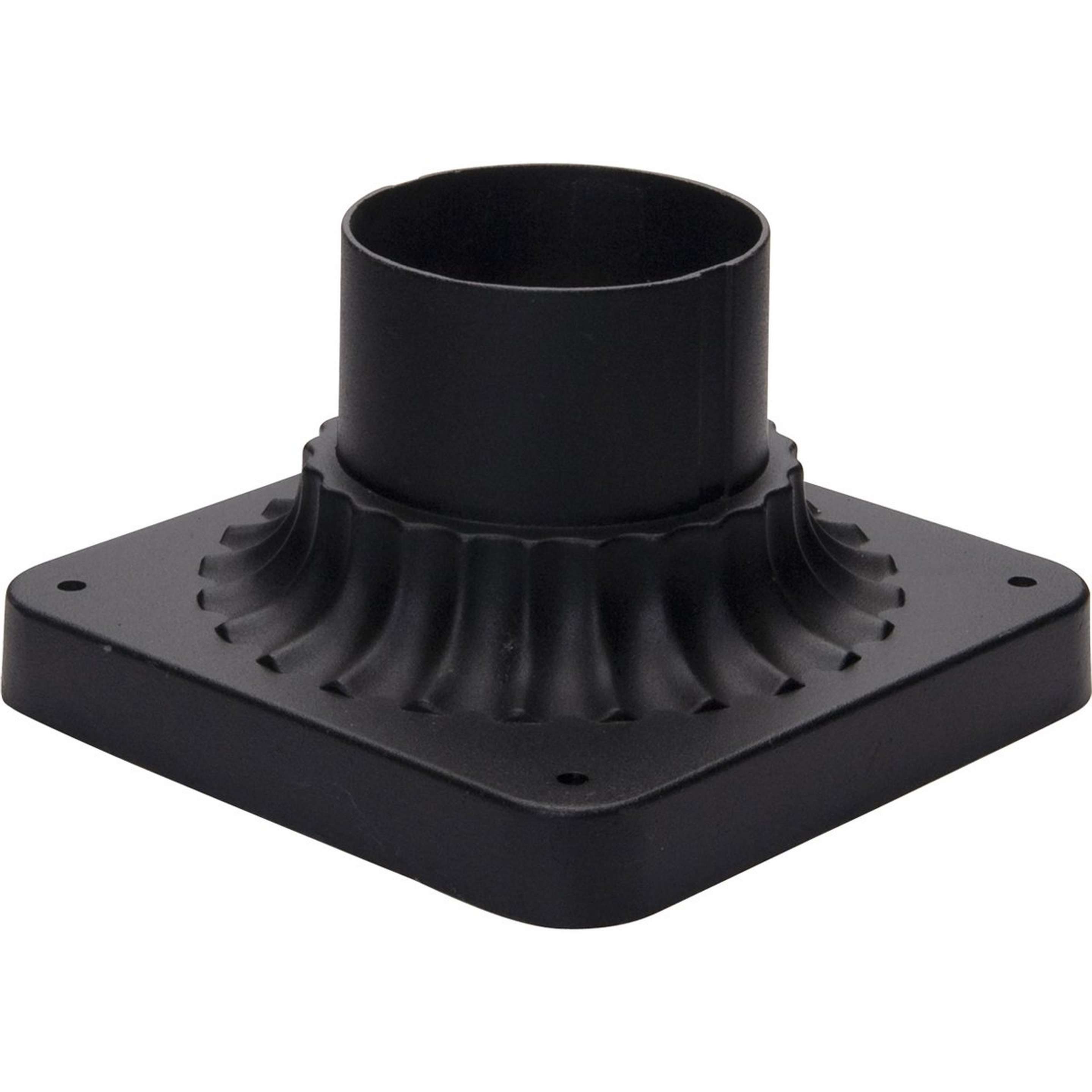 A Outdoor Pier Mount for Post Light with Black color
