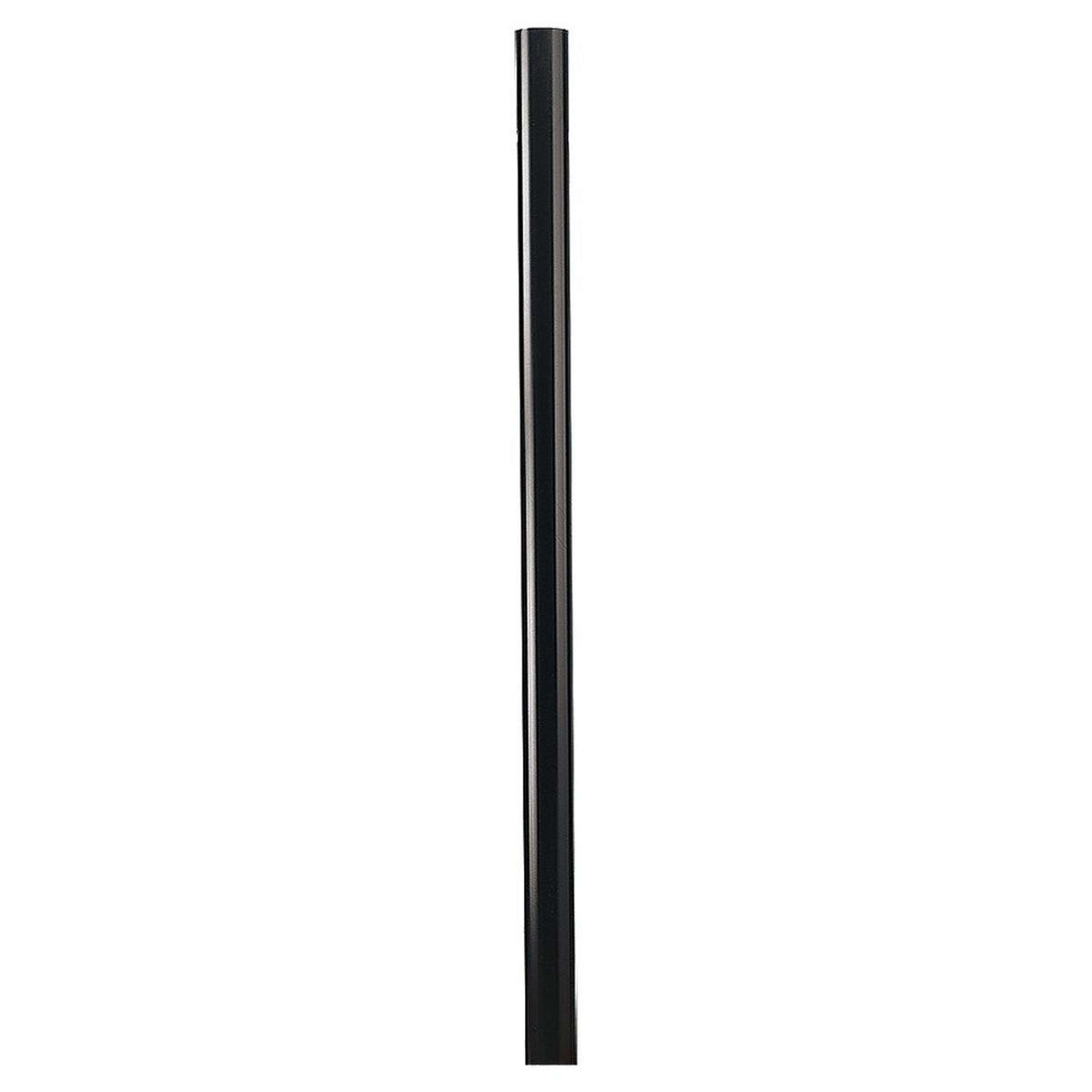 A Plain Black Steel Outdoor Post with Black color
