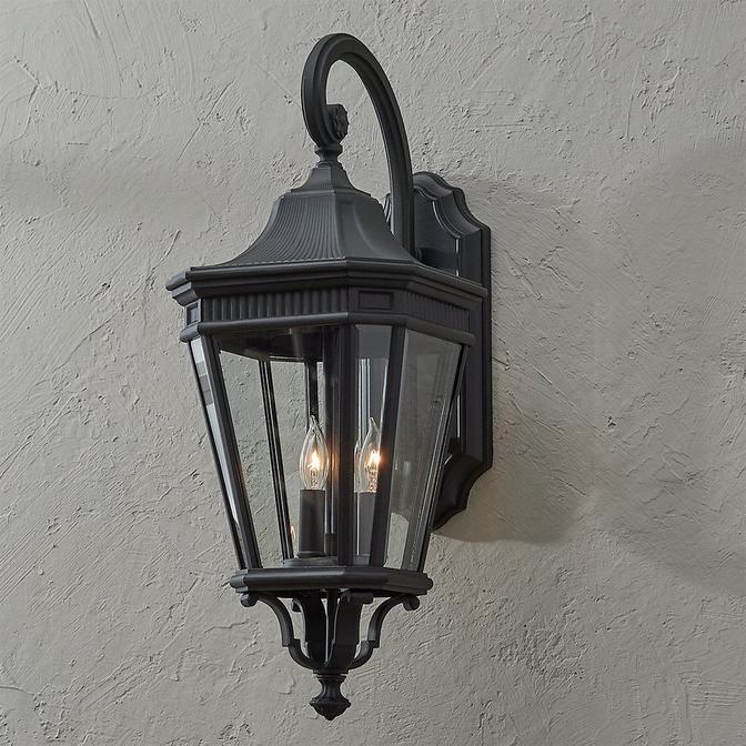 Fluted Trim Outdoor Sconce