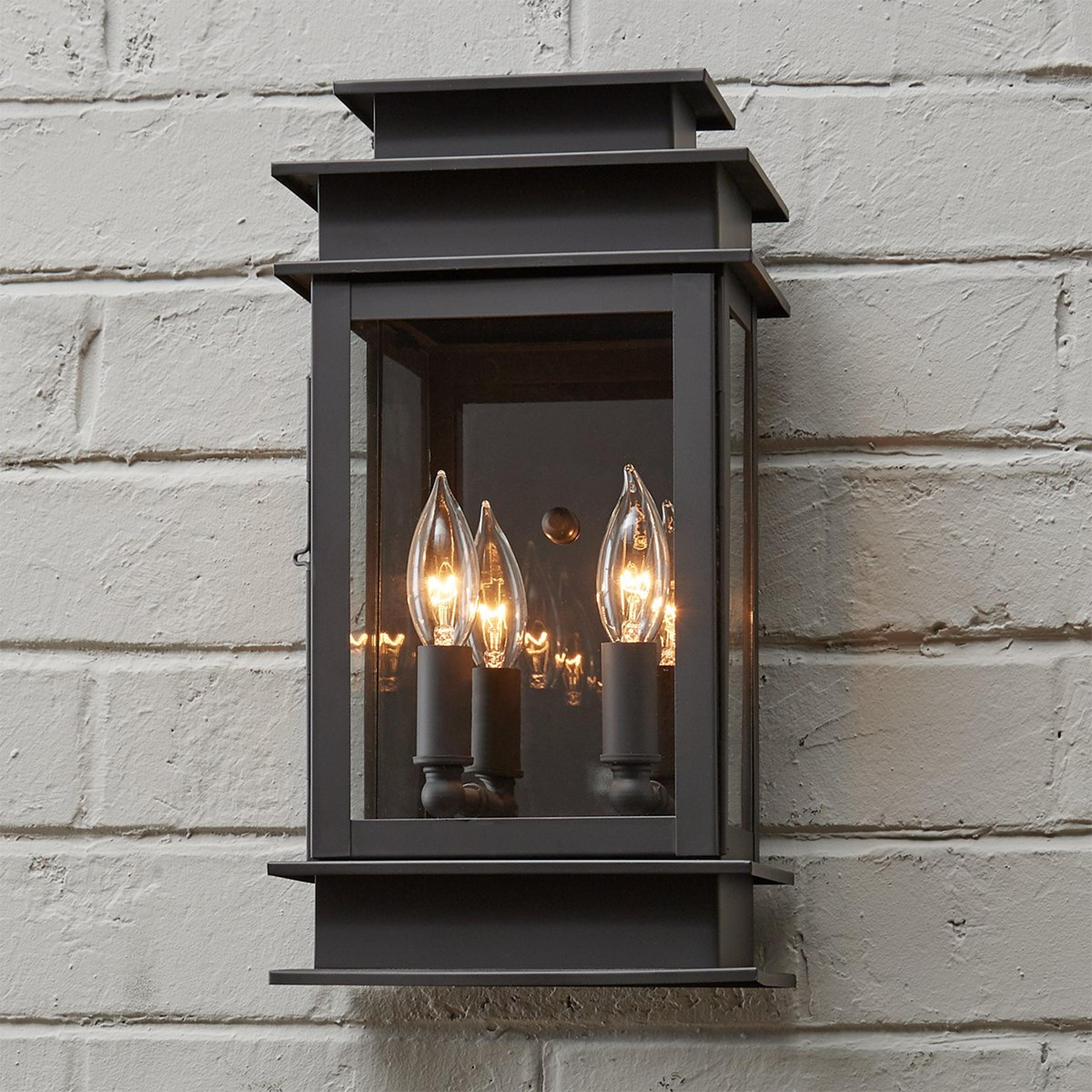 Rectangular Step Outdoor Sconce - Medium