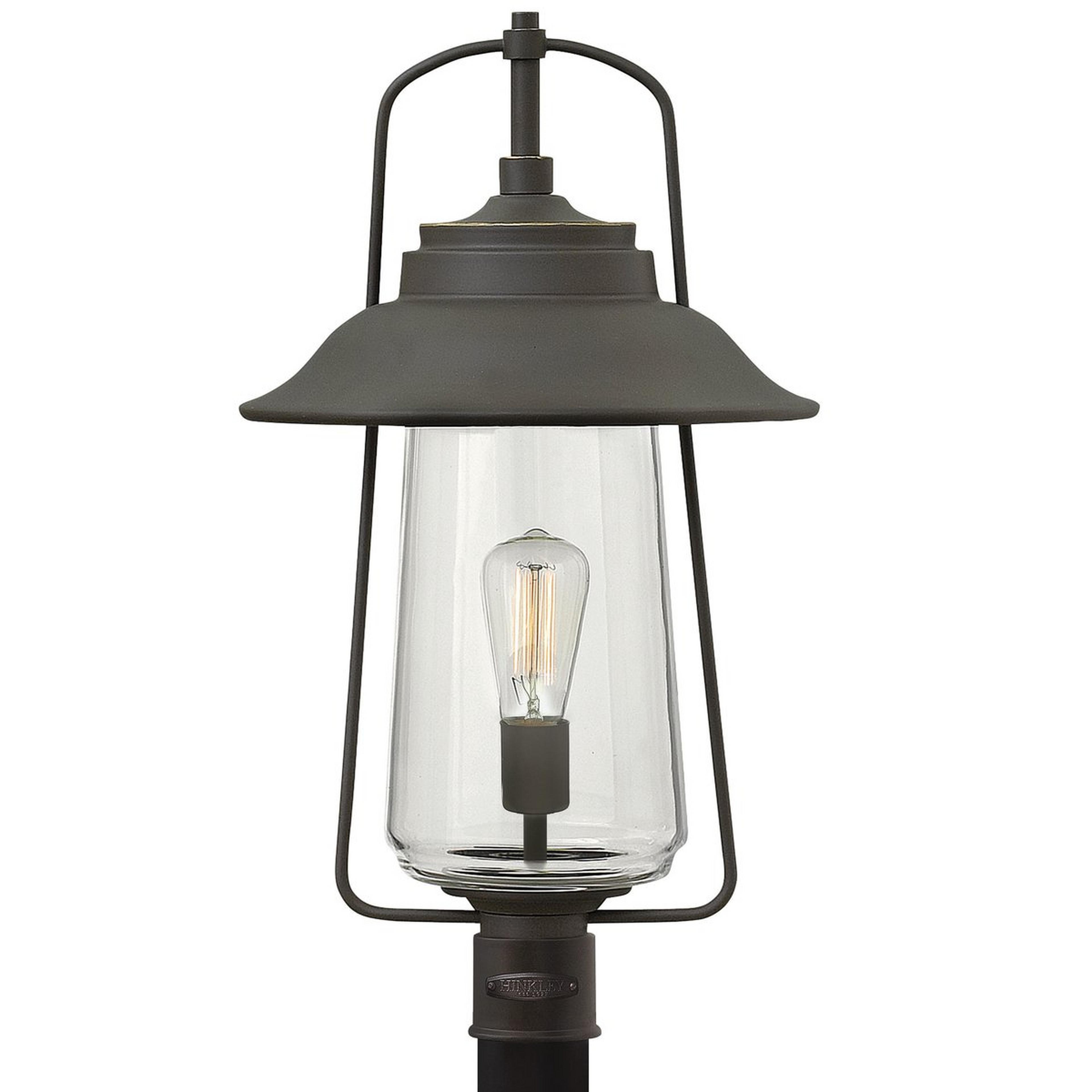 A Stylish Simplicity Outdoor Post Light with Oil Rubbed Bronze color