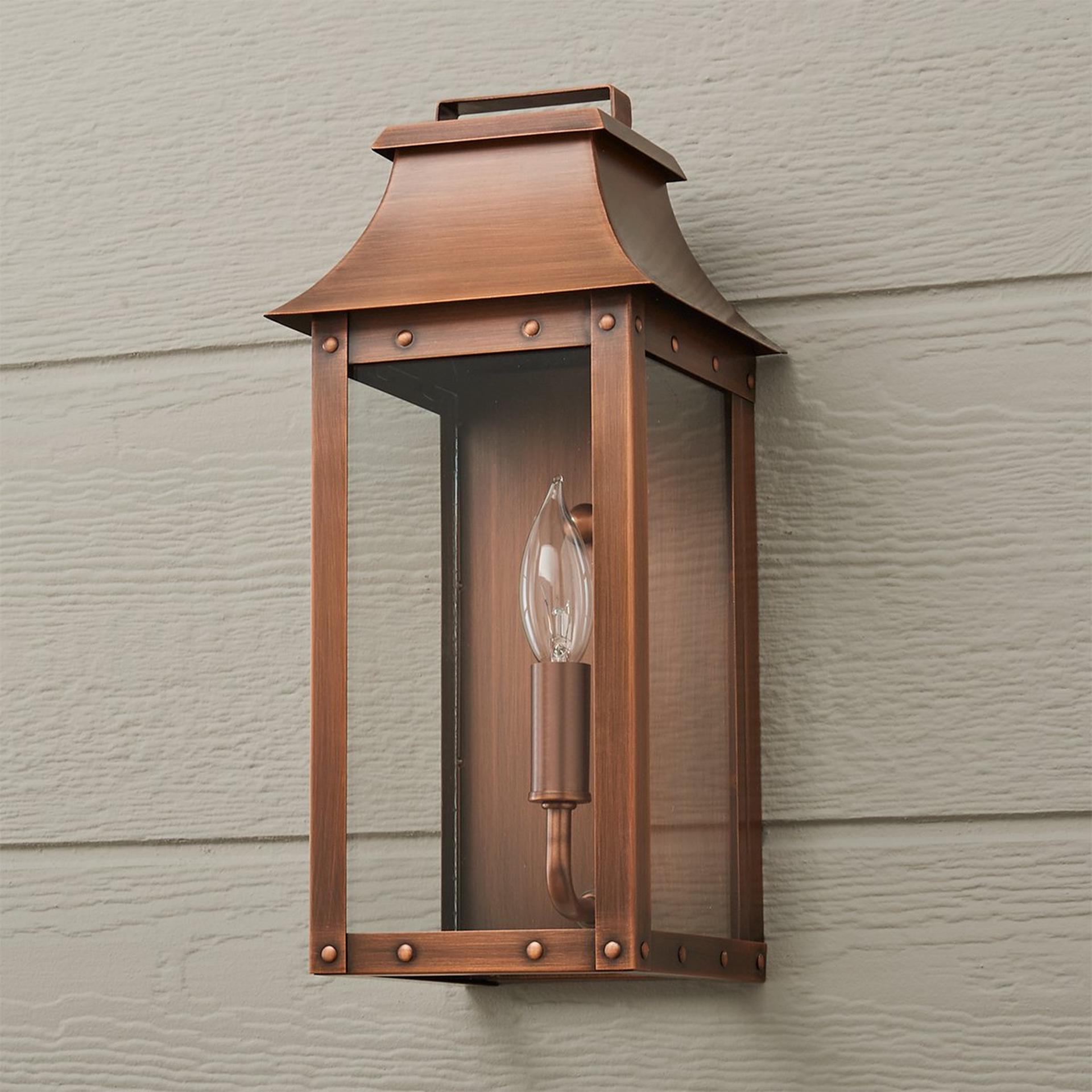 Traditional Studded Framed Box Outdoor Sconce - Small | Shades of Light