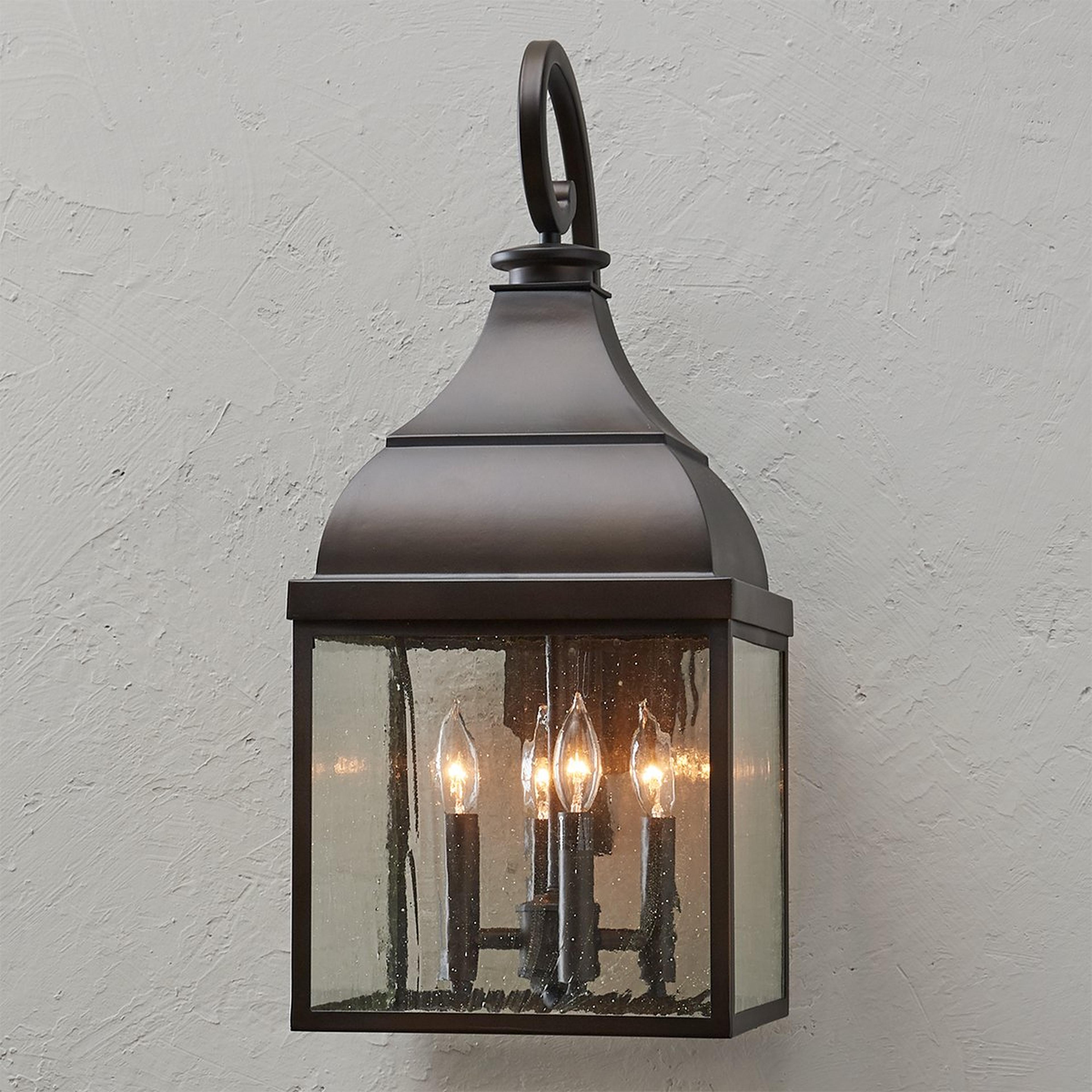 A Marrakesh Outdoor Sconce - Large with Bronze color