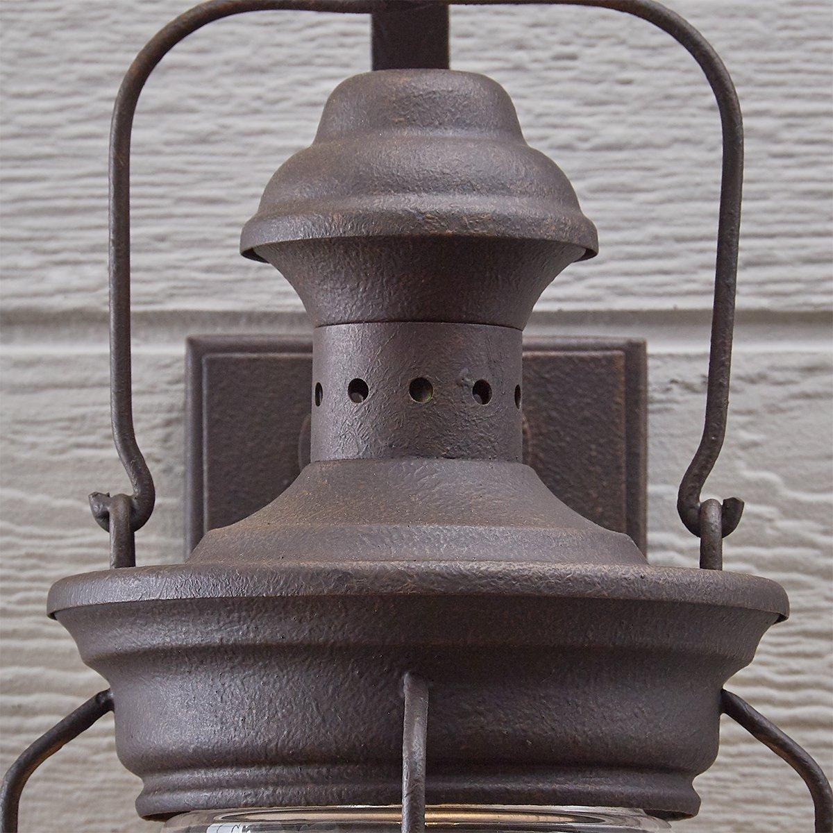 Historic Rusted Lantern Outdoor Sconce - Medium | Shades of Light
