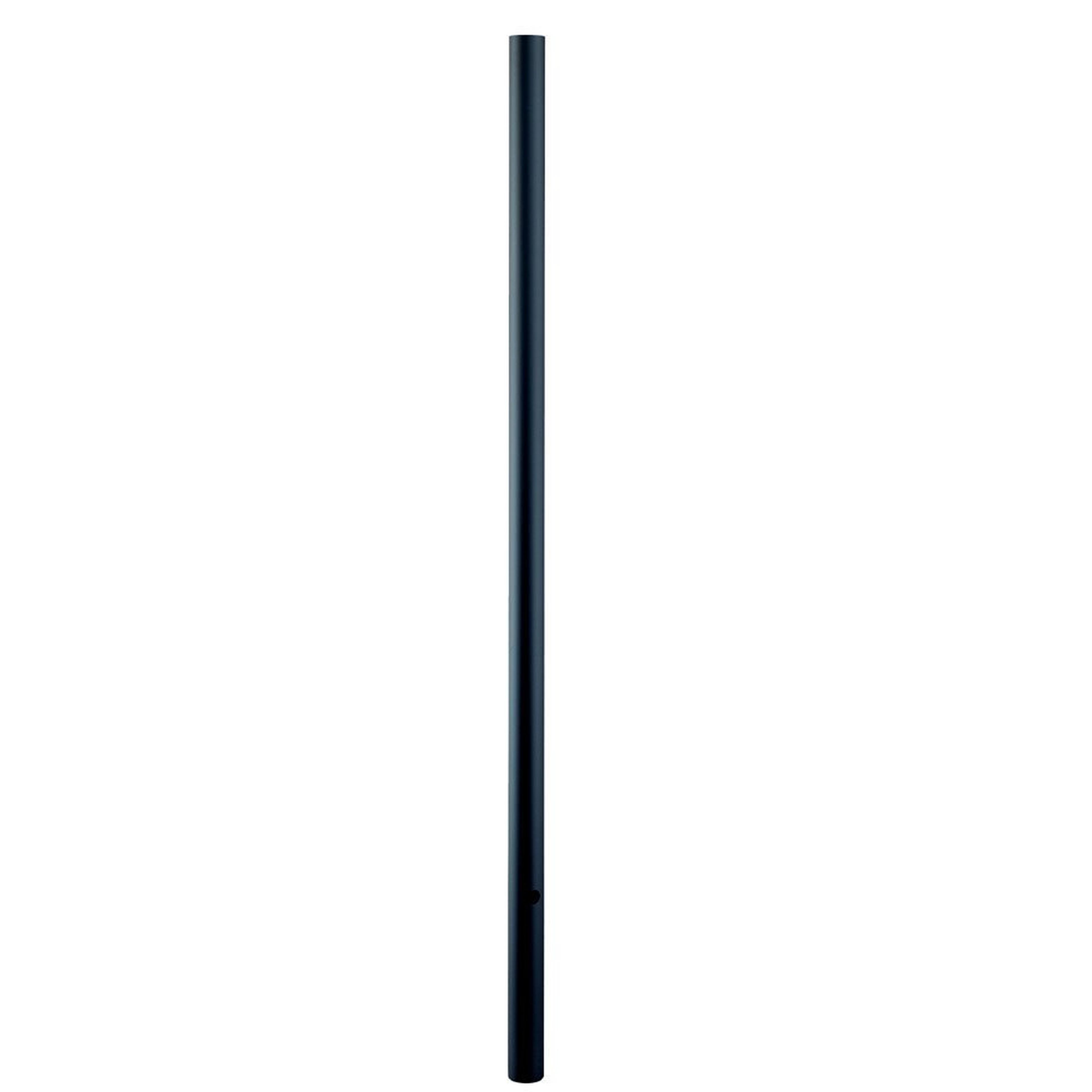 A Plain Black Aluminum Outdoor Post with Black color