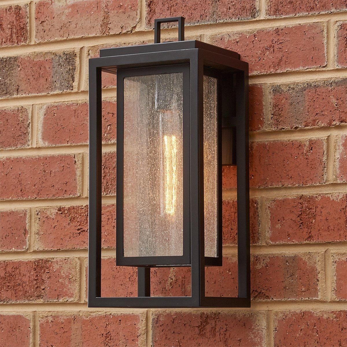 お得な情報満載 Outdoor Squared Frame Sconce Light of Shades | Medium - ライト・ランタン