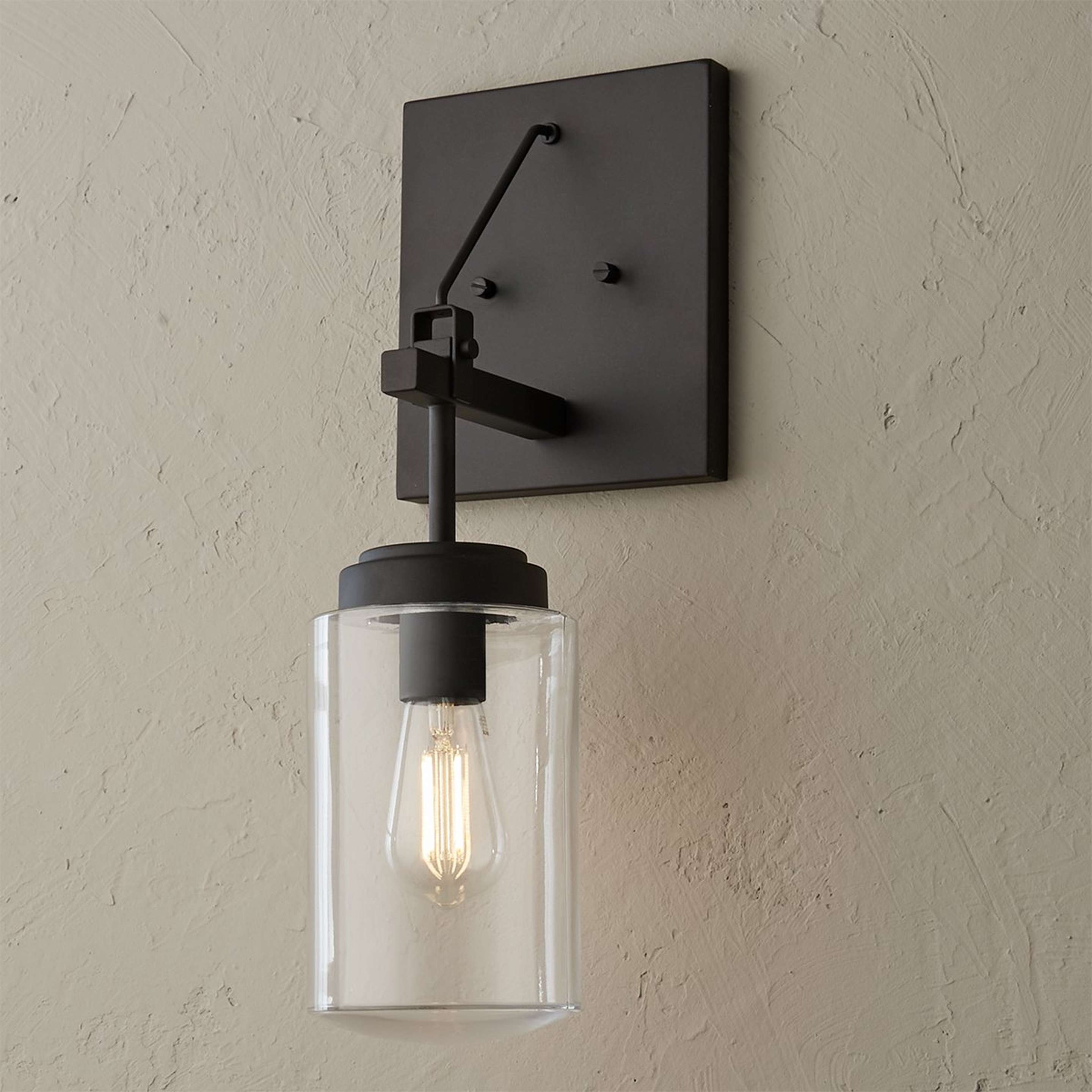 A Industrial Oasis Outdoor Sconce with Black color