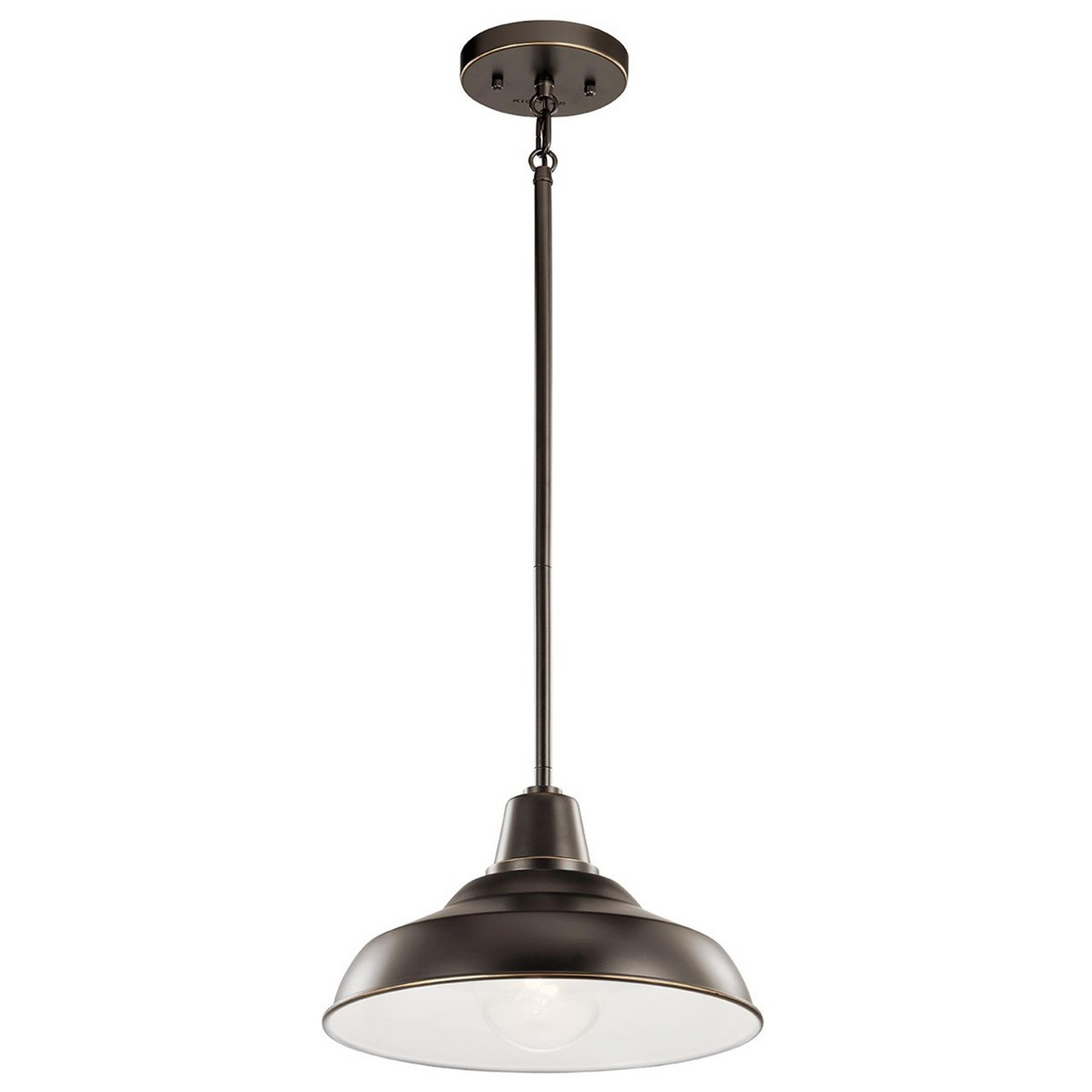 A Networked Outdoor Convertible Pendant with Olde Bronze color