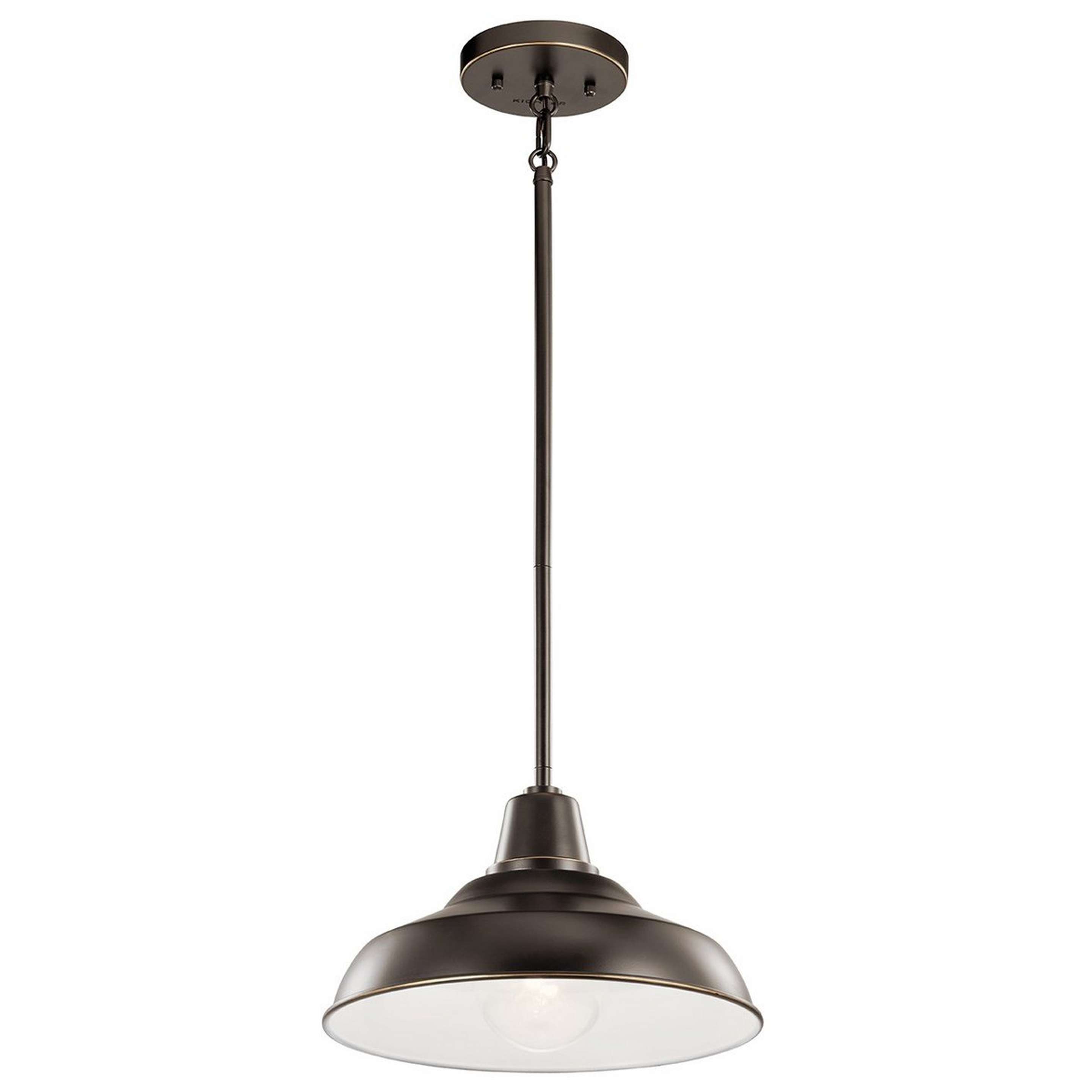 A Networked Outdoor Convertible Pendant with Olde Bronze color