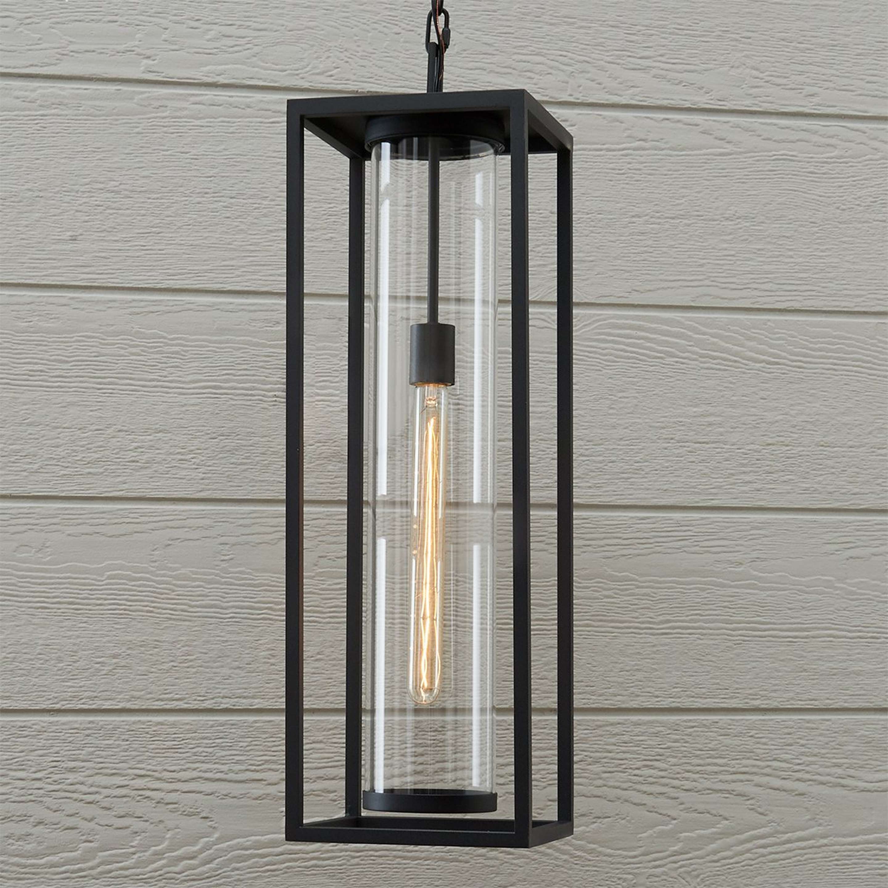A Modern Miller Outdoor Pendant with Black color