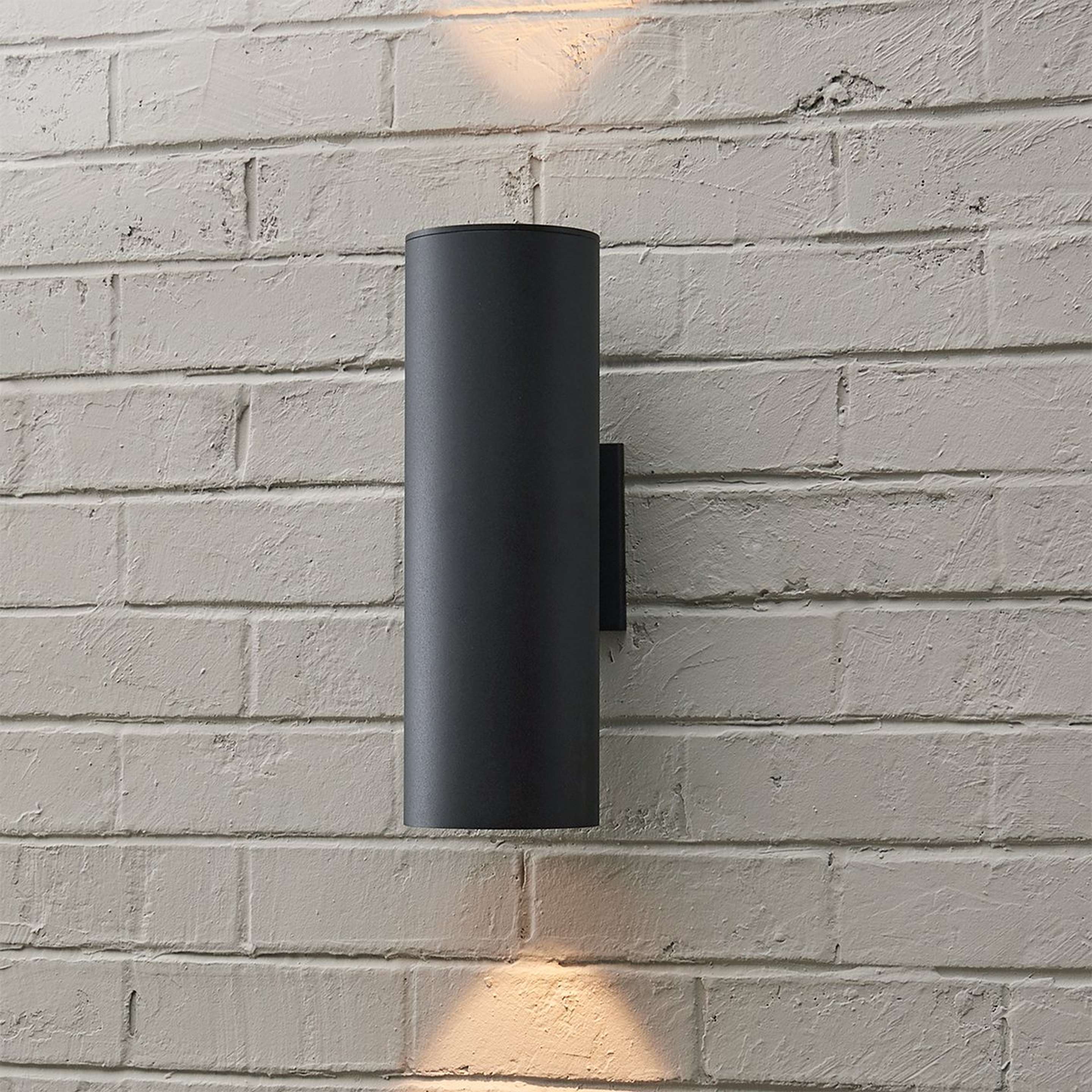 A Beckham Outdoor Sconce - Medium with Black color