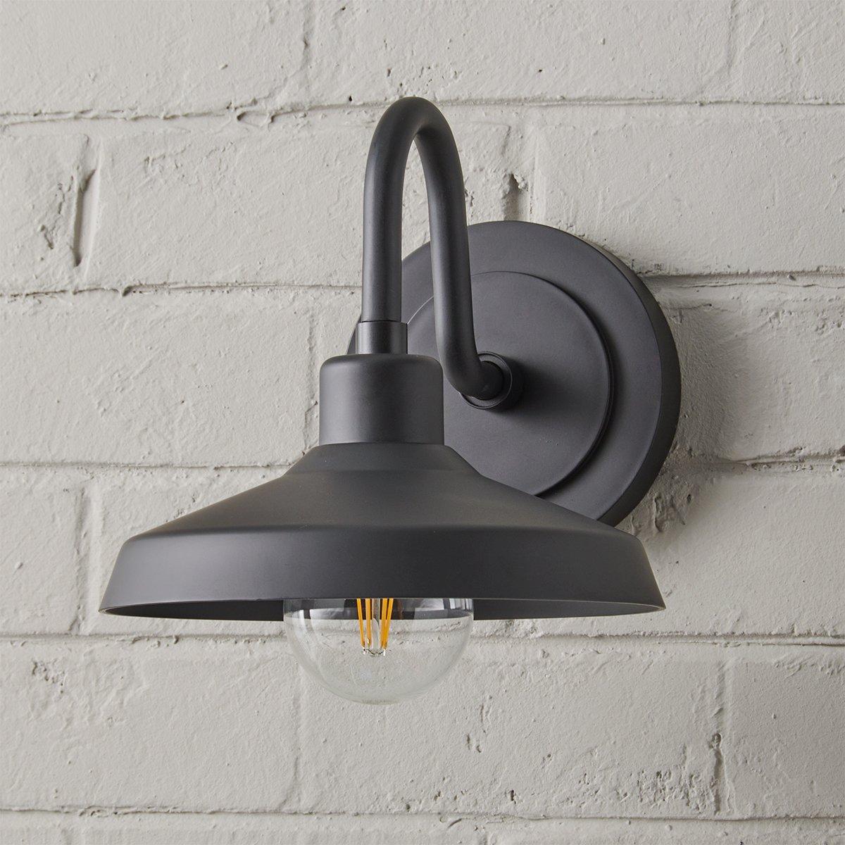 Industry Arced Outdoor Sconce - Small | Shades of Light