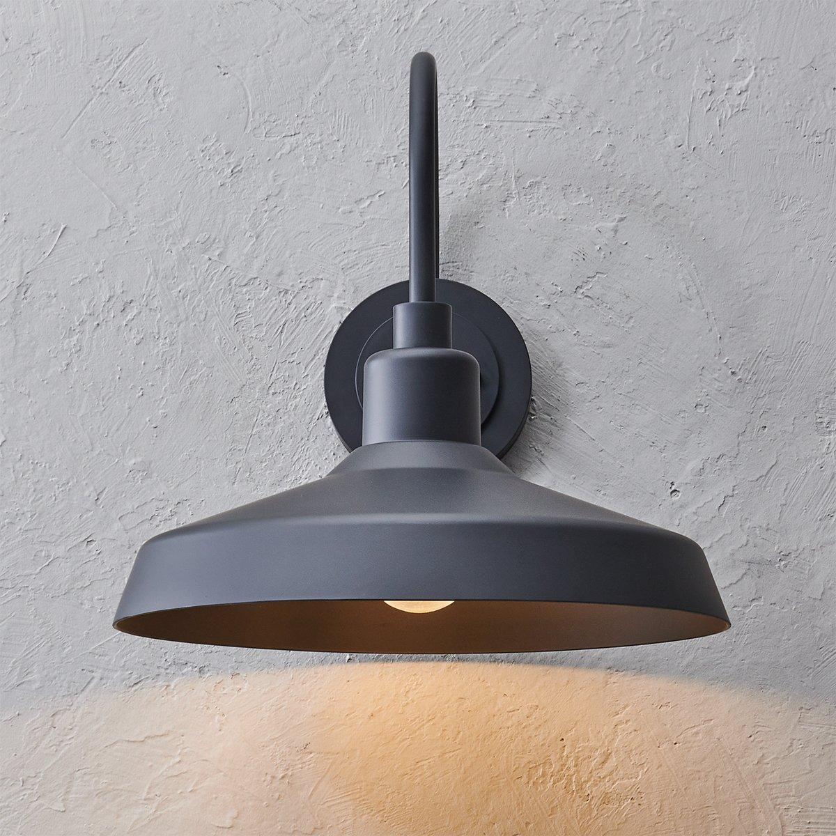 Industry Arced Outdoor Sconce - Medium | Shades of Light