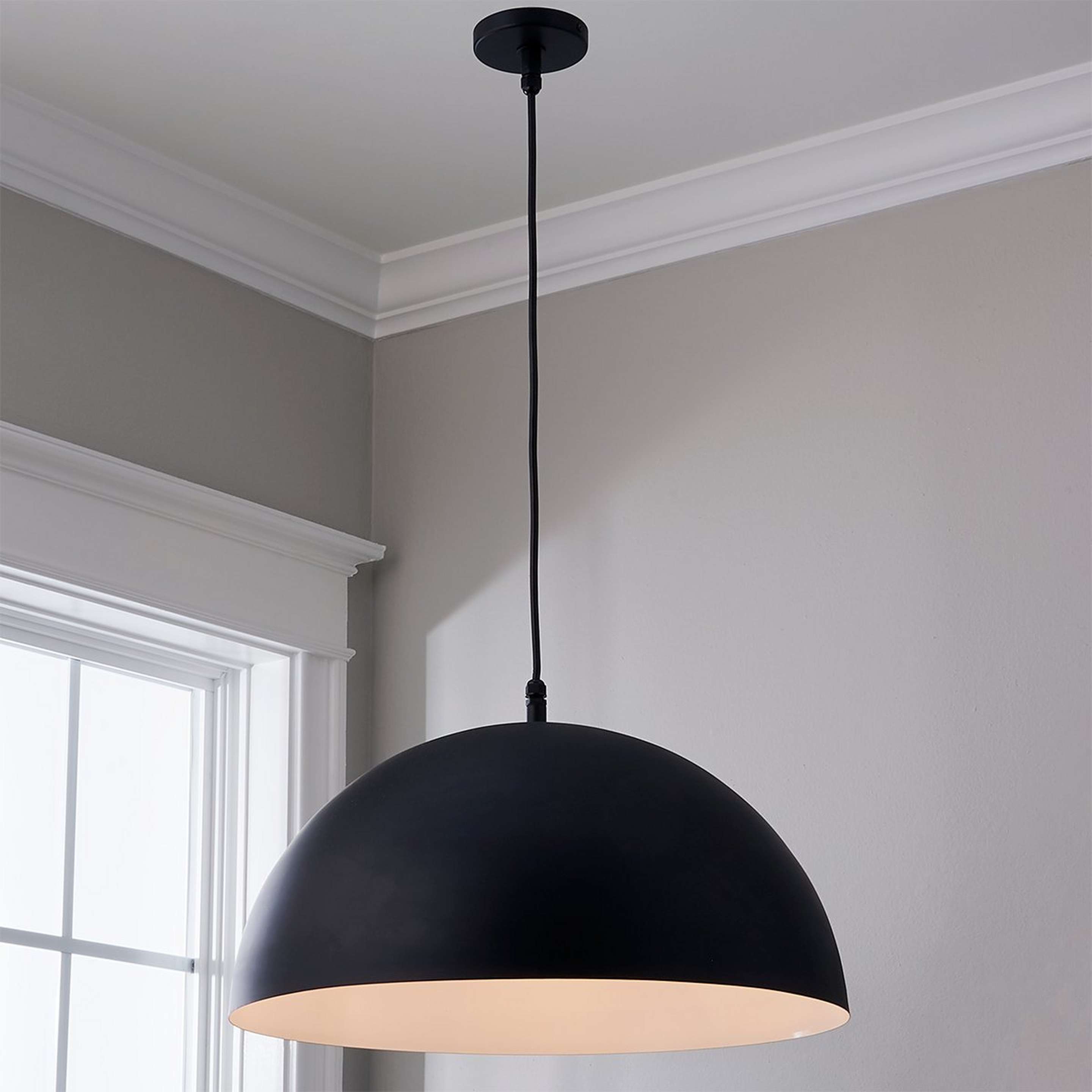 A Derby Indoor/Outdoor Pendant - Large with Black color