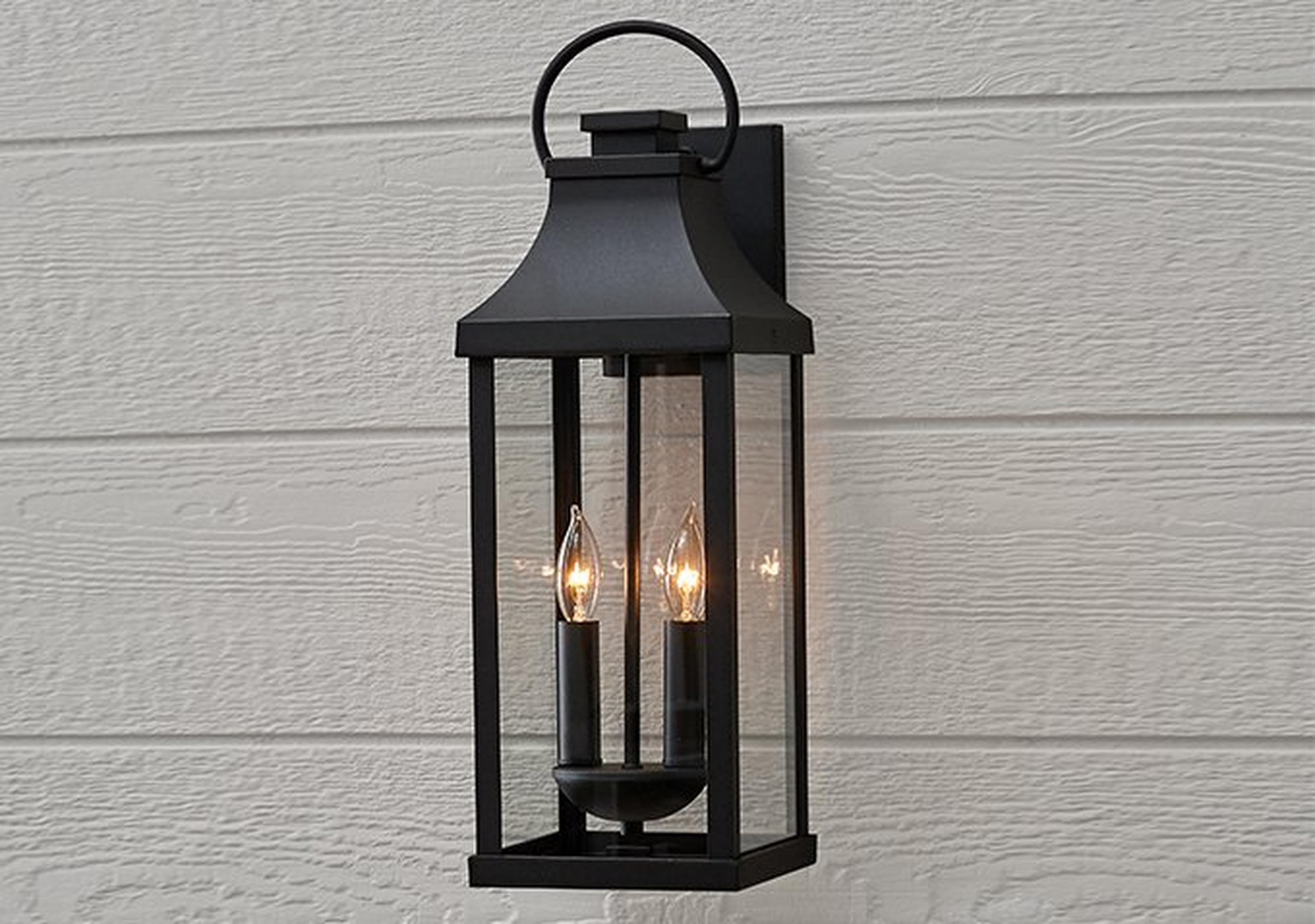 Black Aire Libre Outdoor Sconce 
