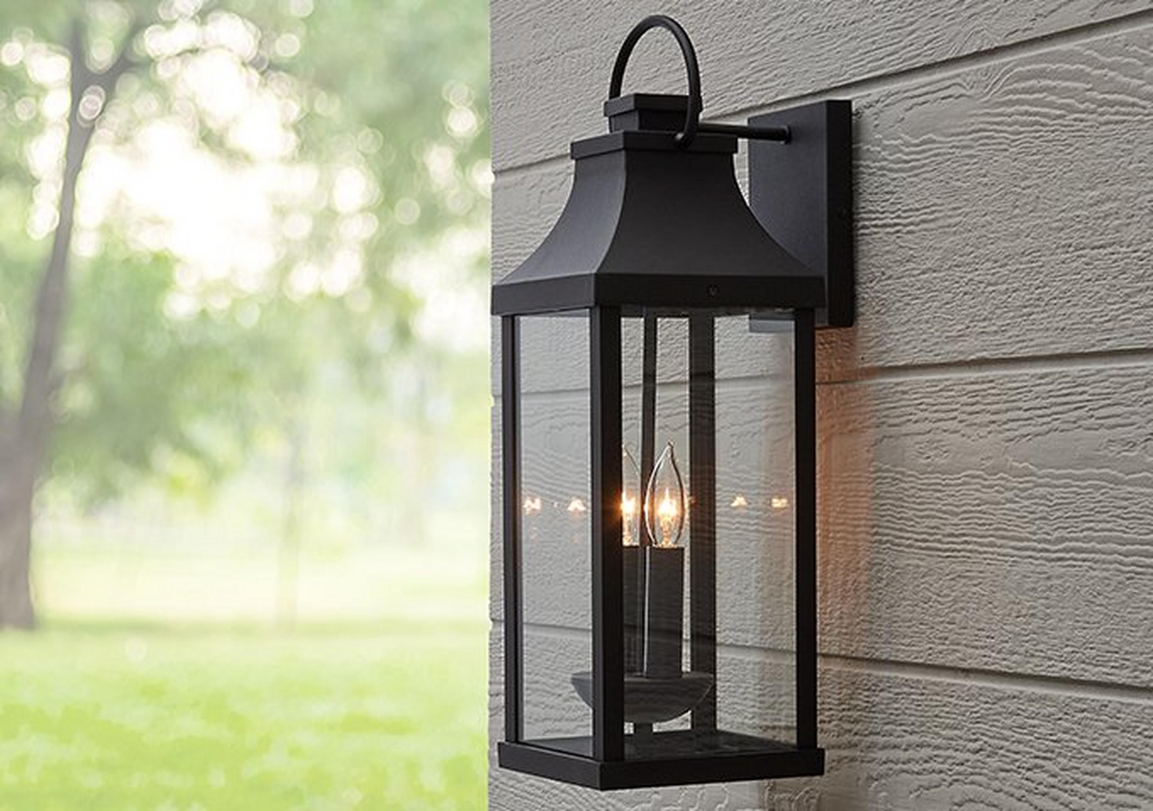 Black Aire Libre Outdoor Sconce 