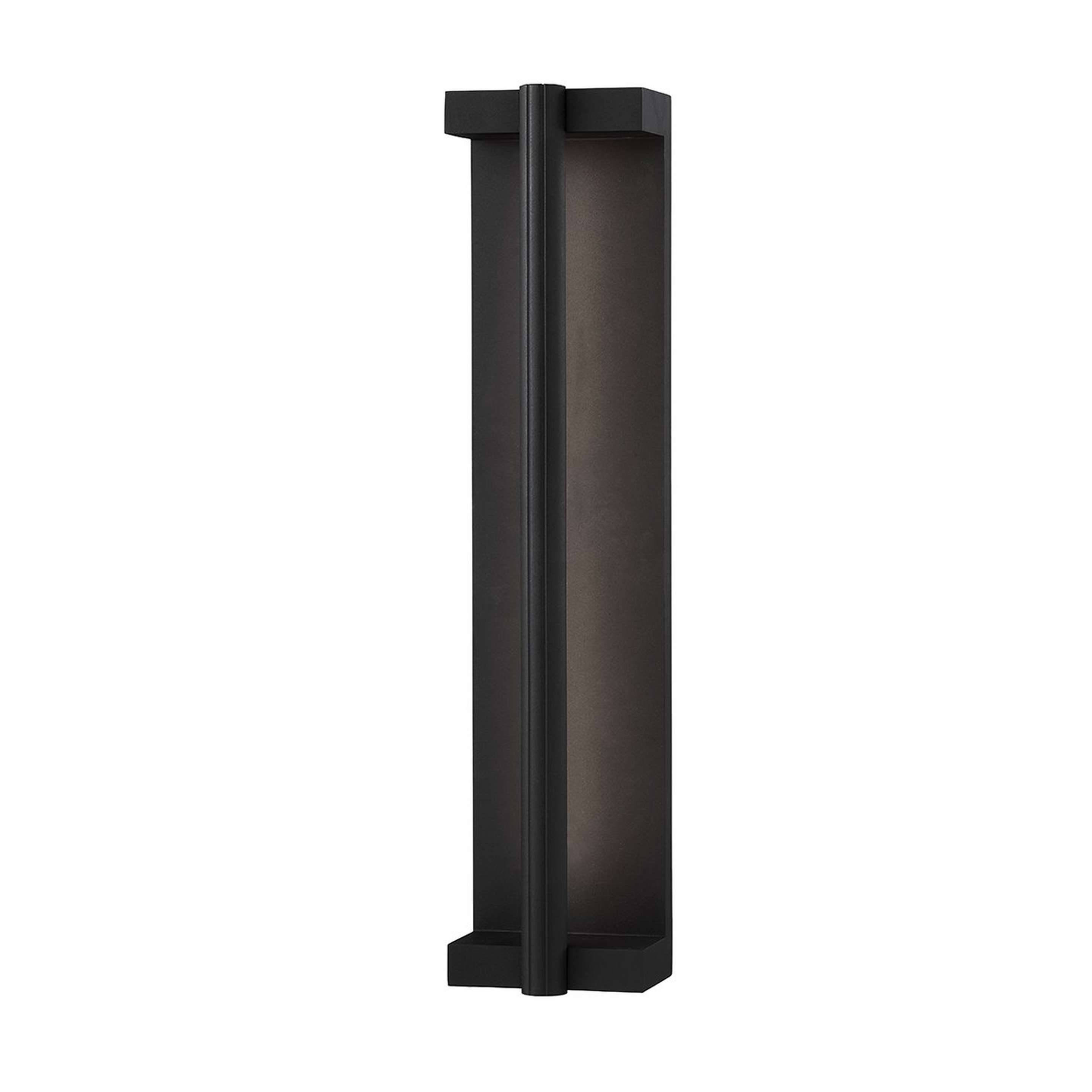 A Armellia LED Outdoor Sconce - Large with Textured Black color