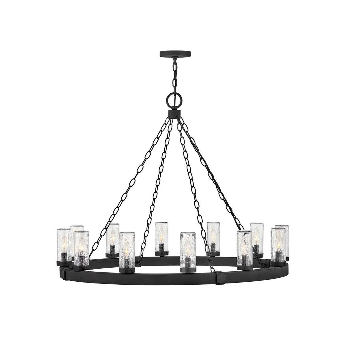 Industrial Farmhouse Ring Chandelier - 20 Light | Shades of