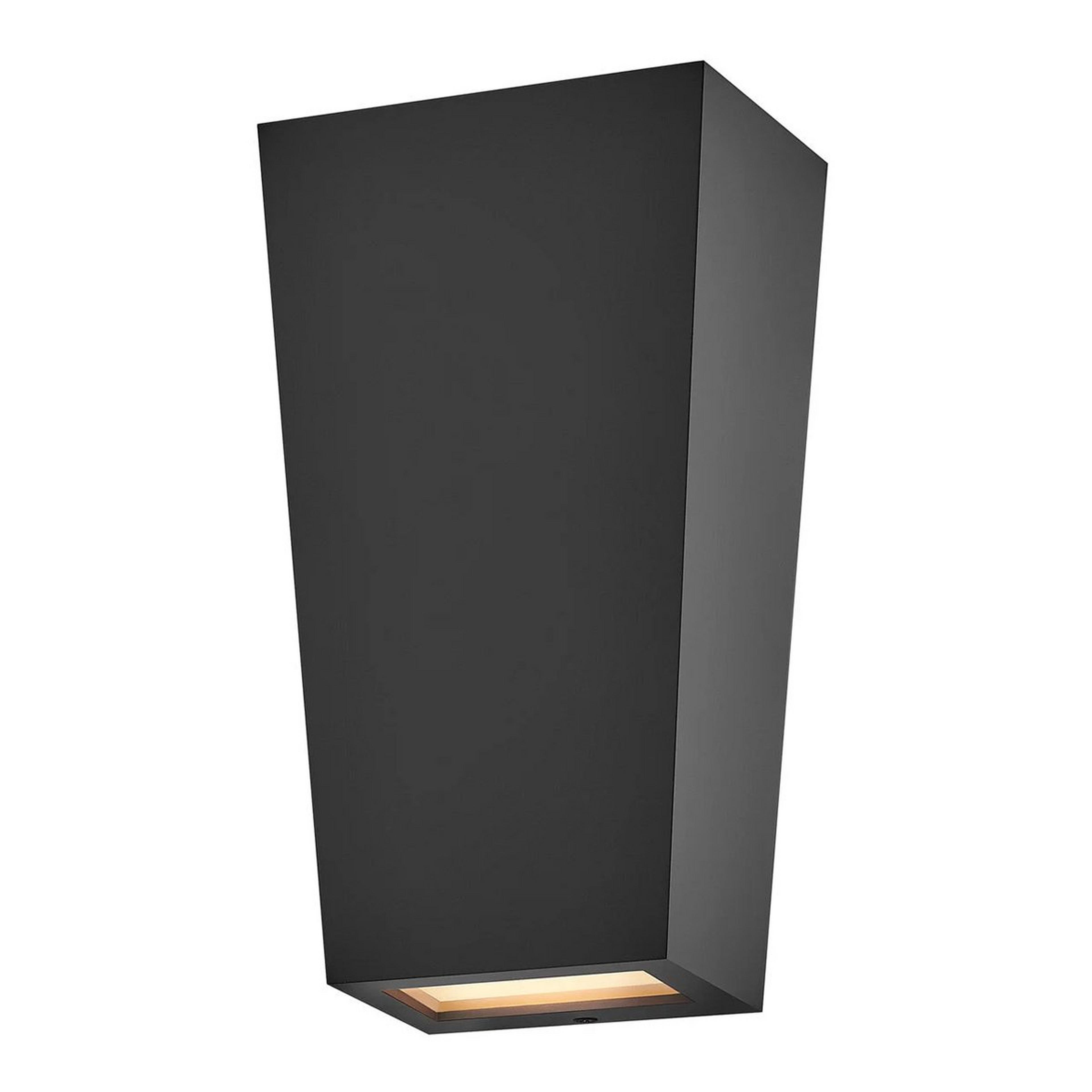 A Trapezium LED Outdoor Sconce - Small with Black color