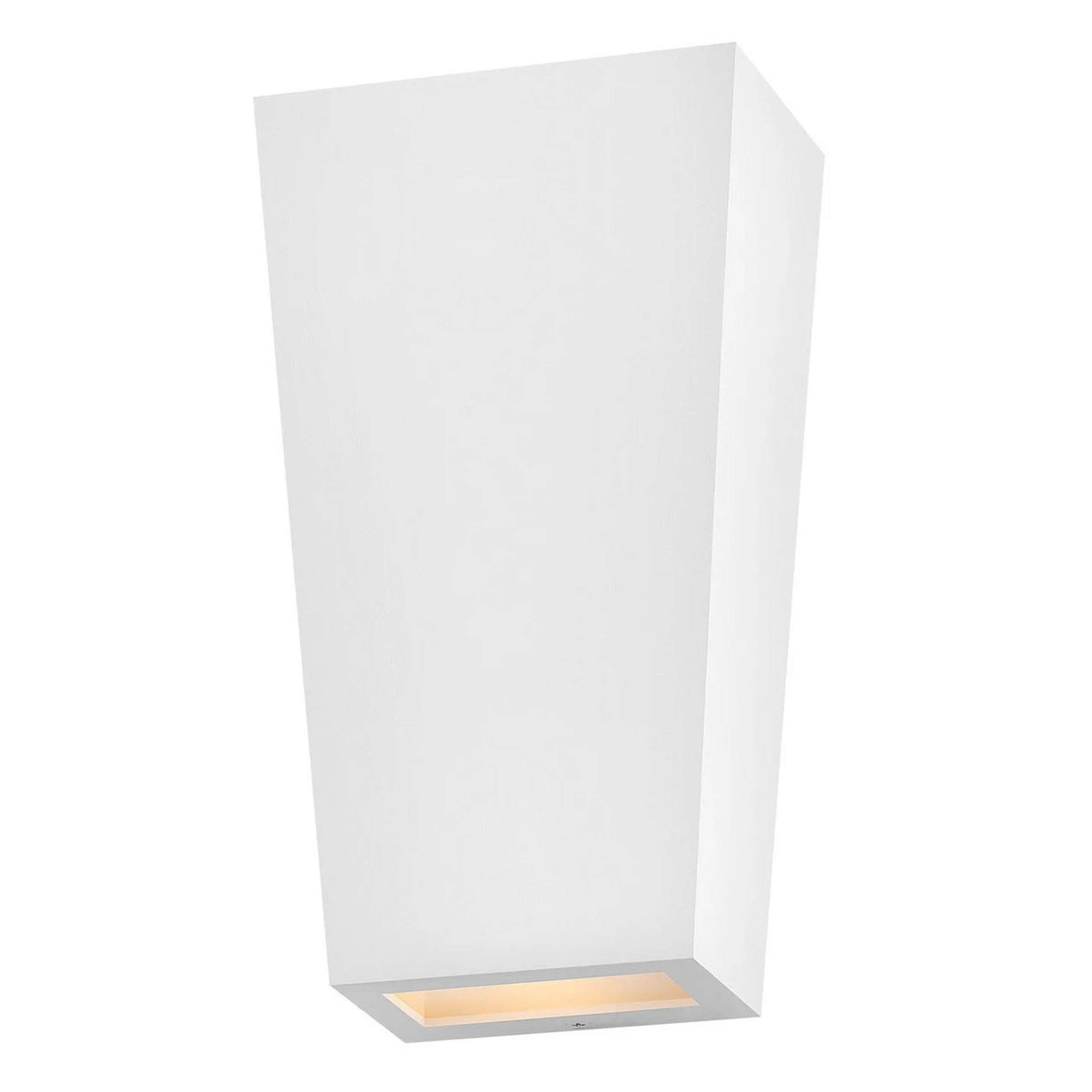 A Trapezium LED Outdoor Sconce - Small with White color