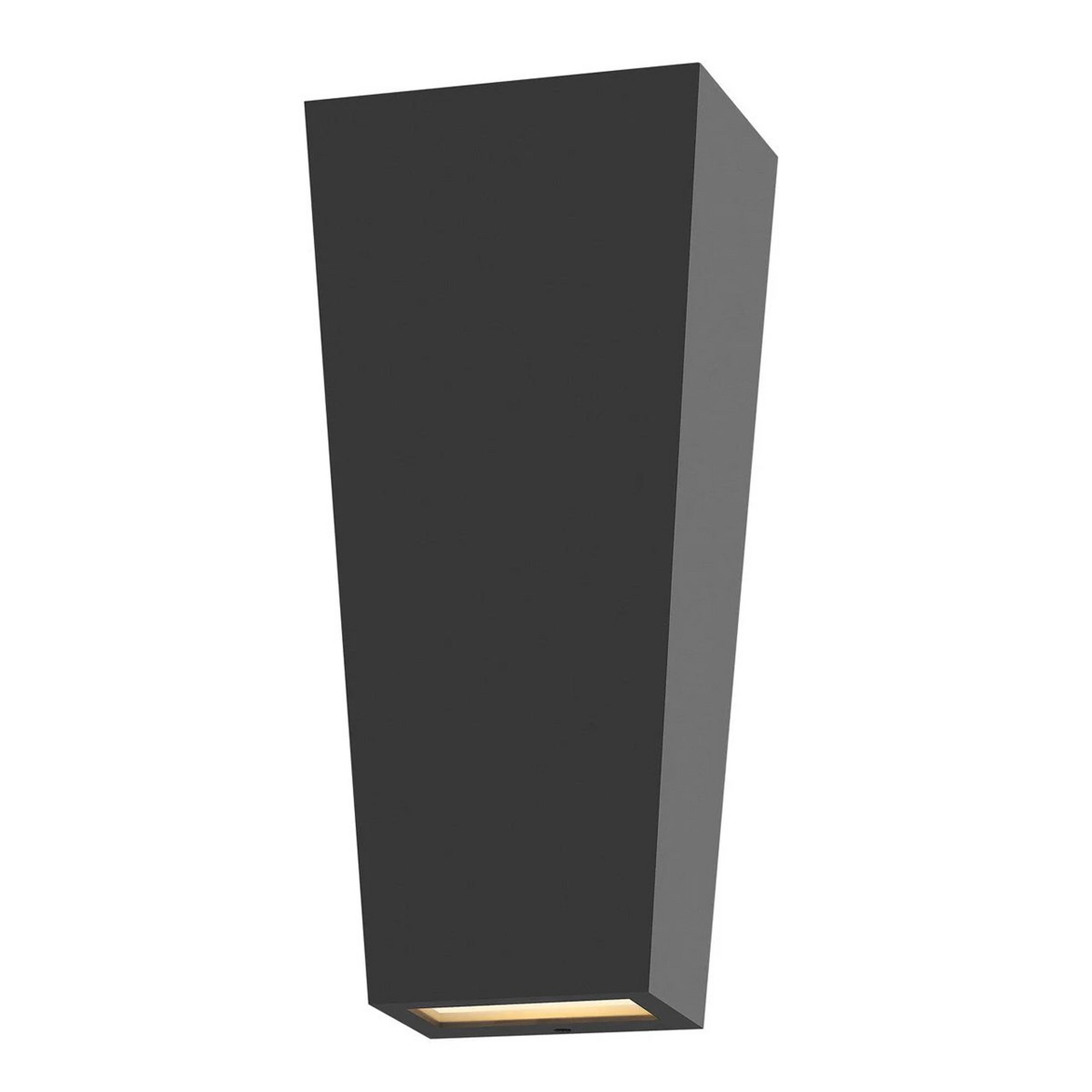 A Trapezium LED Outdoor Sconce - Large with Black color