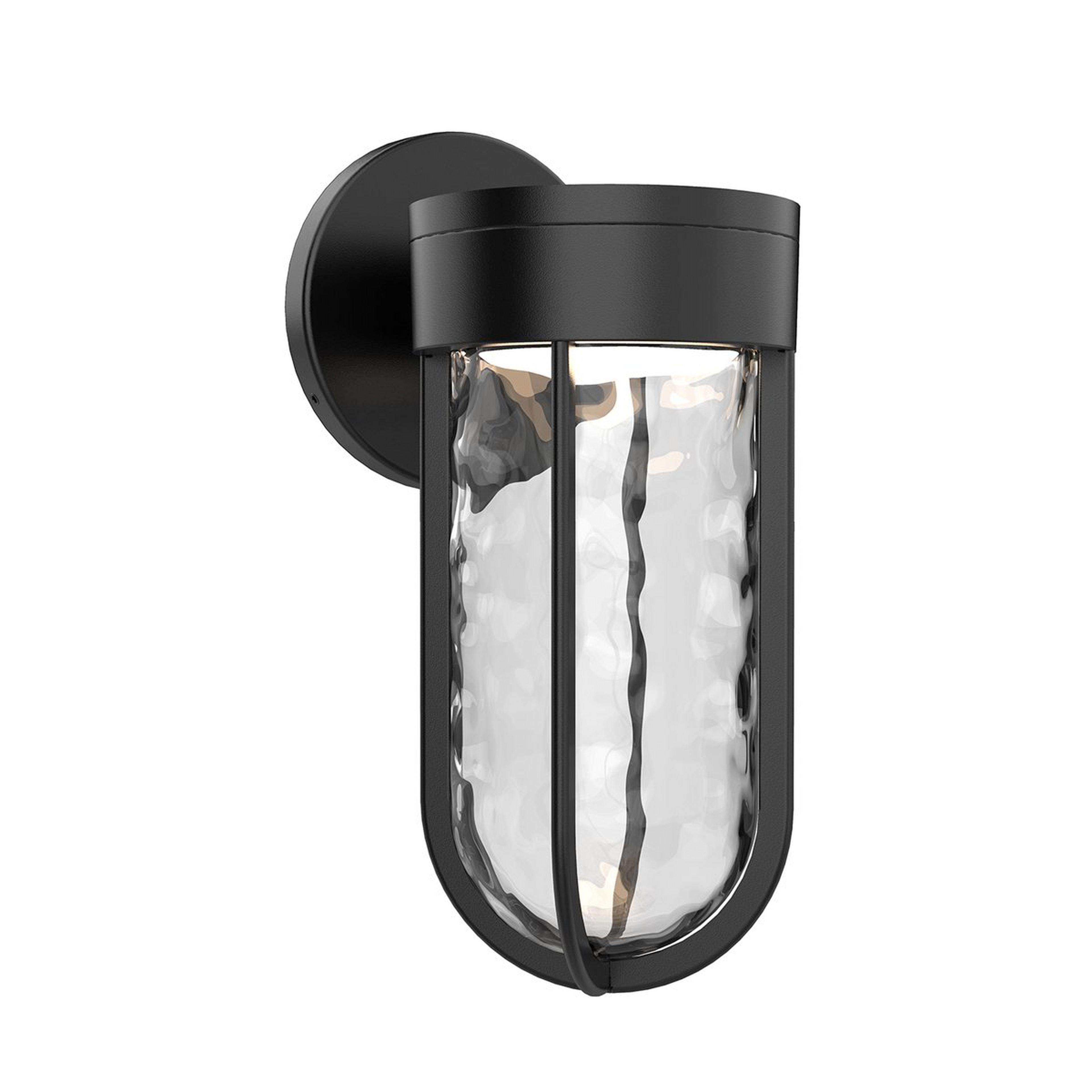 A Framed Water Glass LED Outdoor Sconce with undefined color