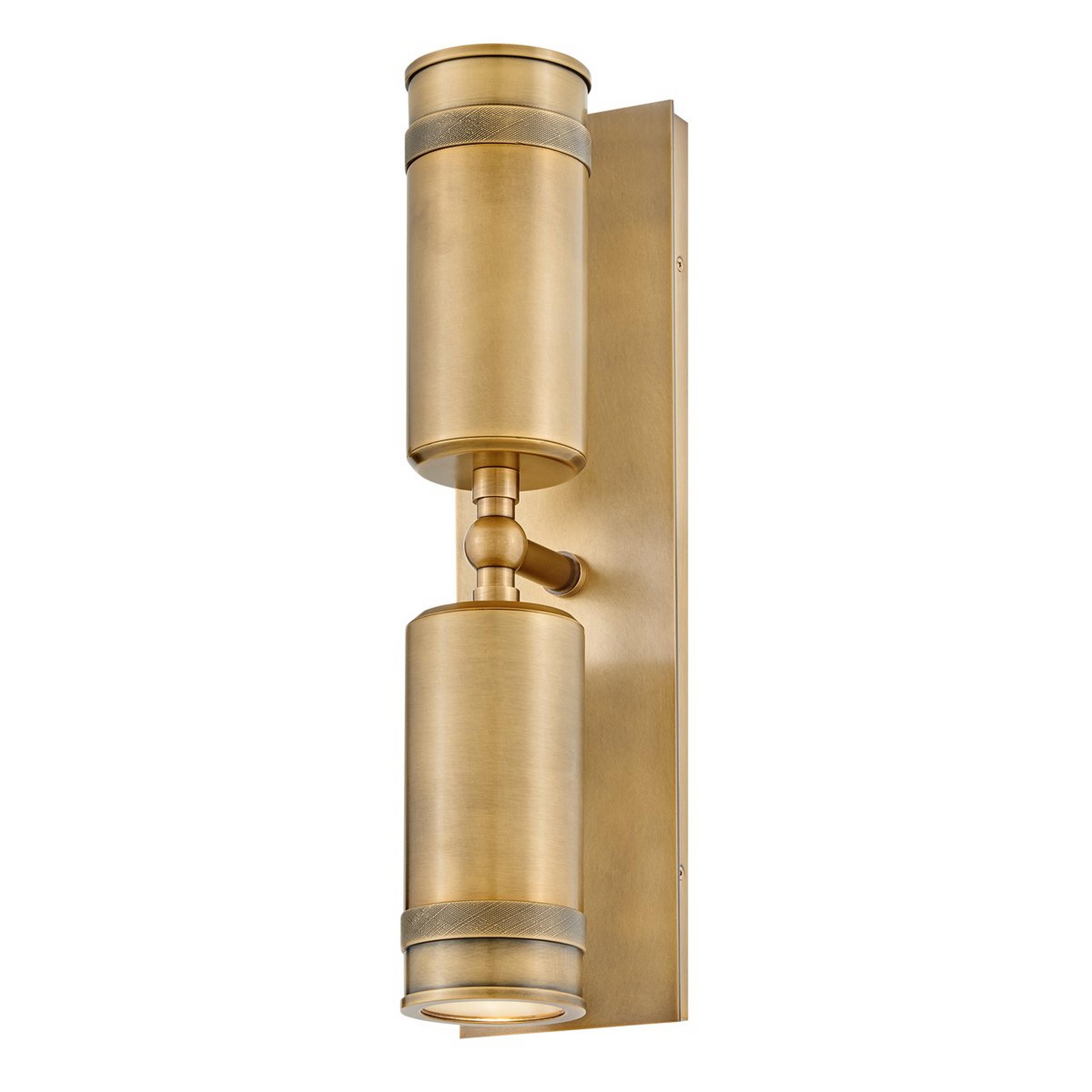 A Gresham Outdoor Sconce - 2 Light with Aged Brass color