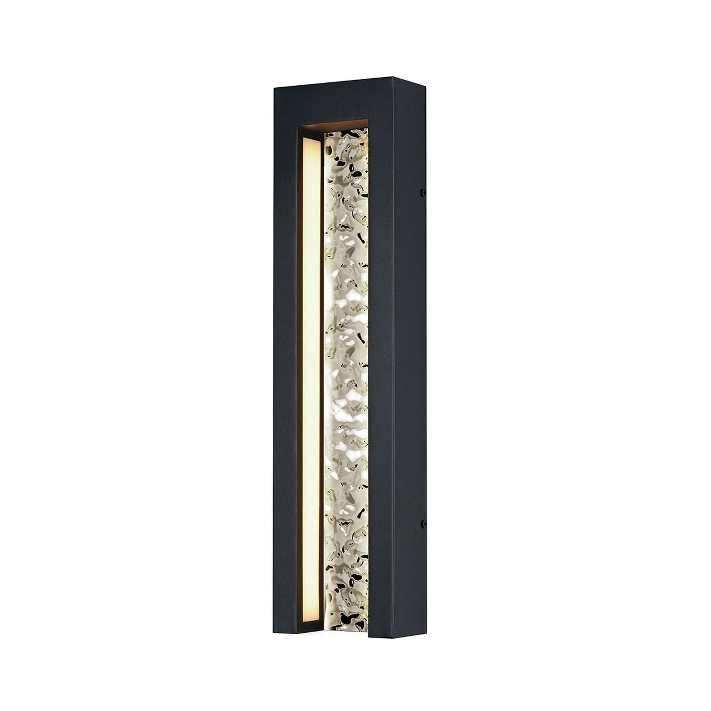A Chiaro LED Outdoor Sconce with Black / Silver color