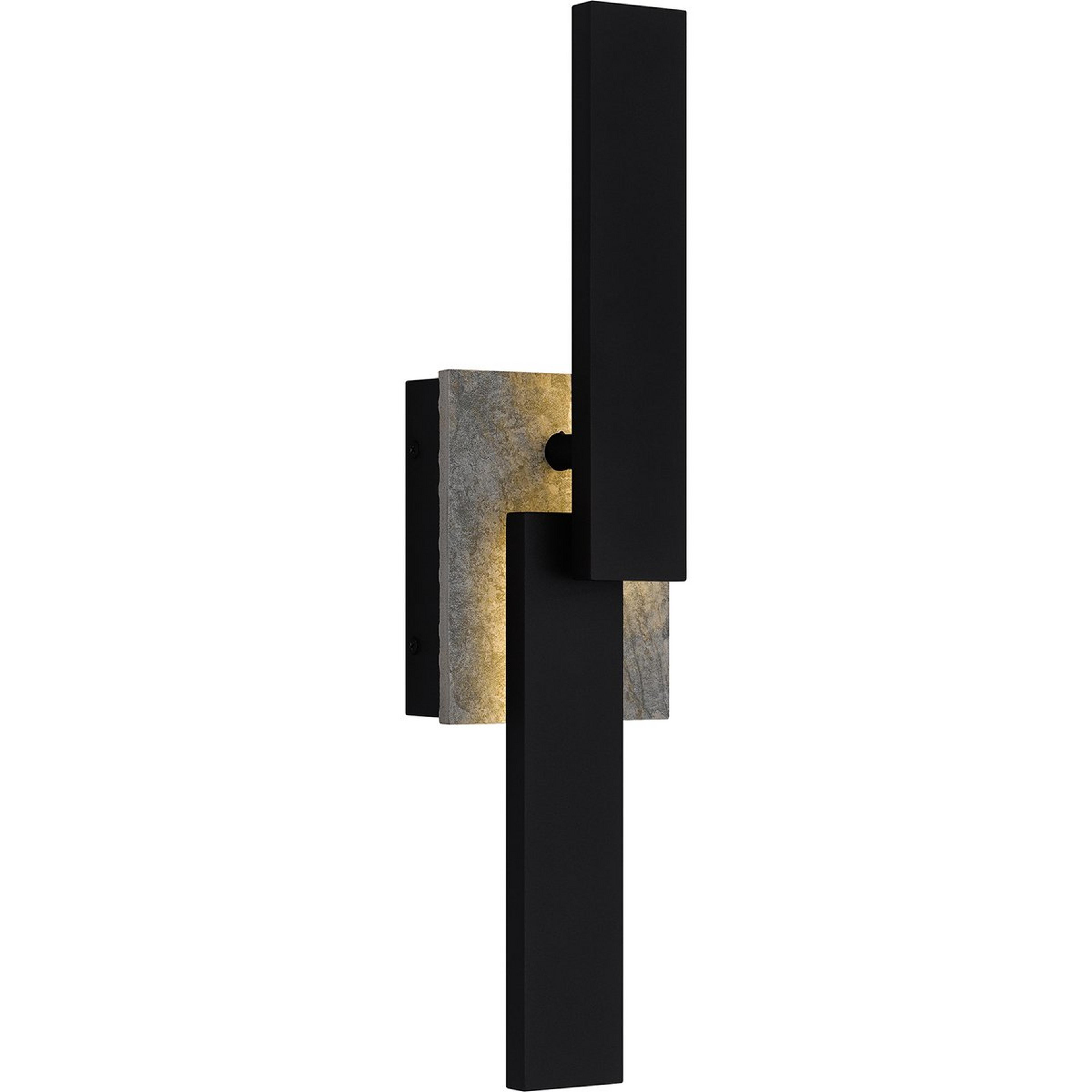A Zahra LED Outdoor Sconce - Small with Black / Stone color