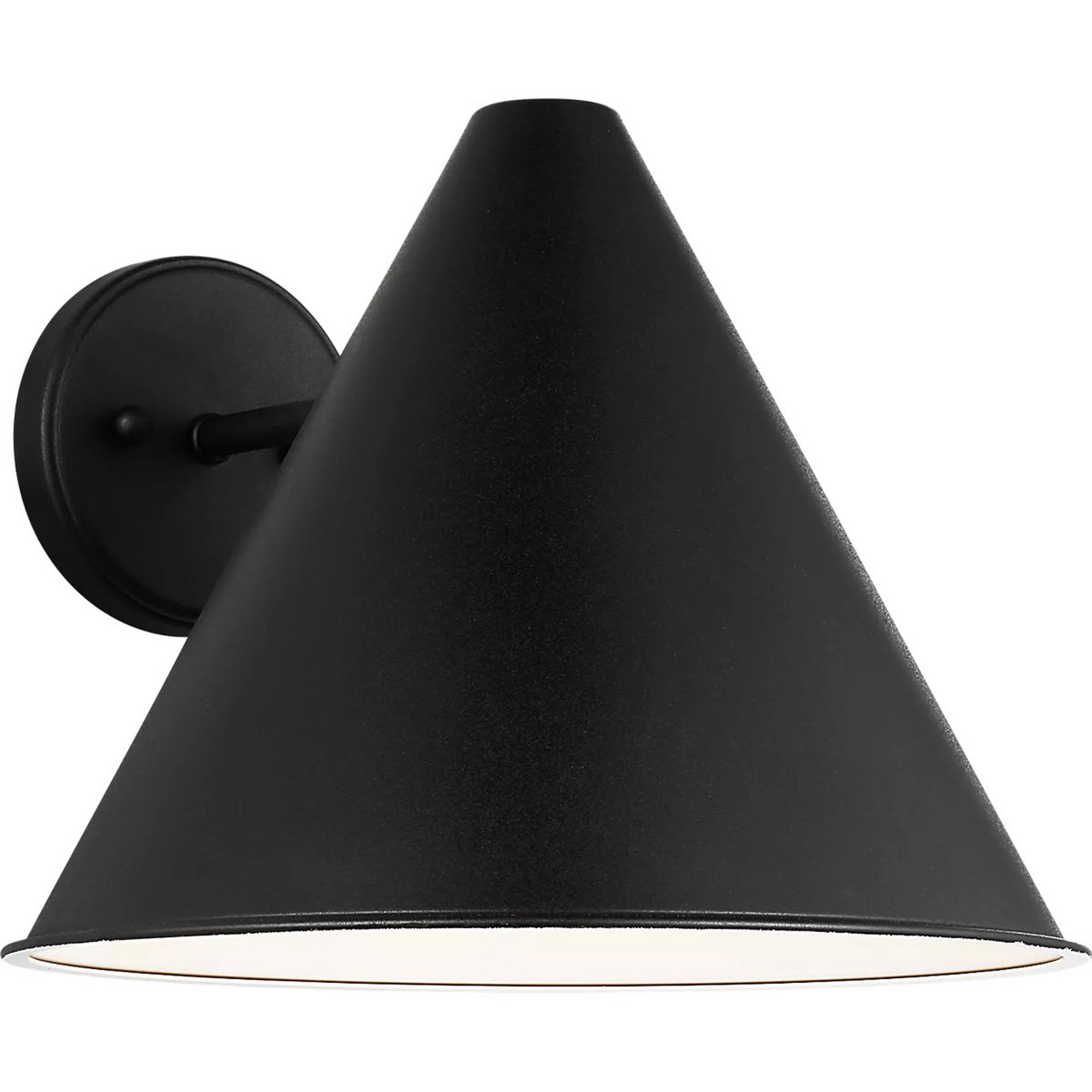 A Nunavut Outdoor Sconce - Large with Textured Black color