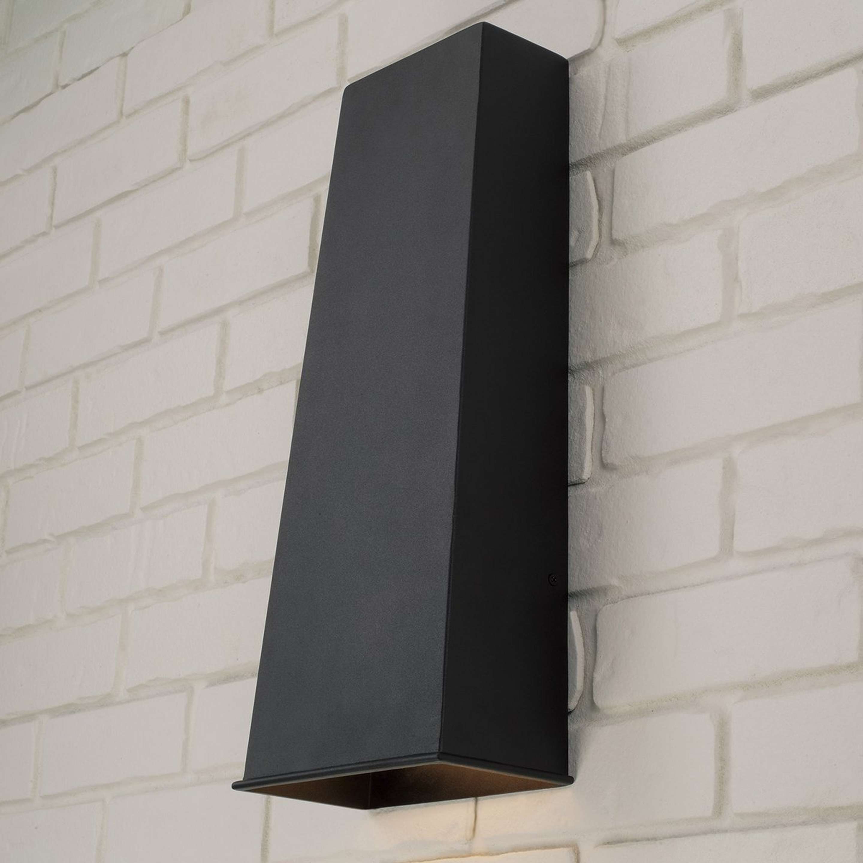A Herman LED Outdoor Sconce - Large with Black color