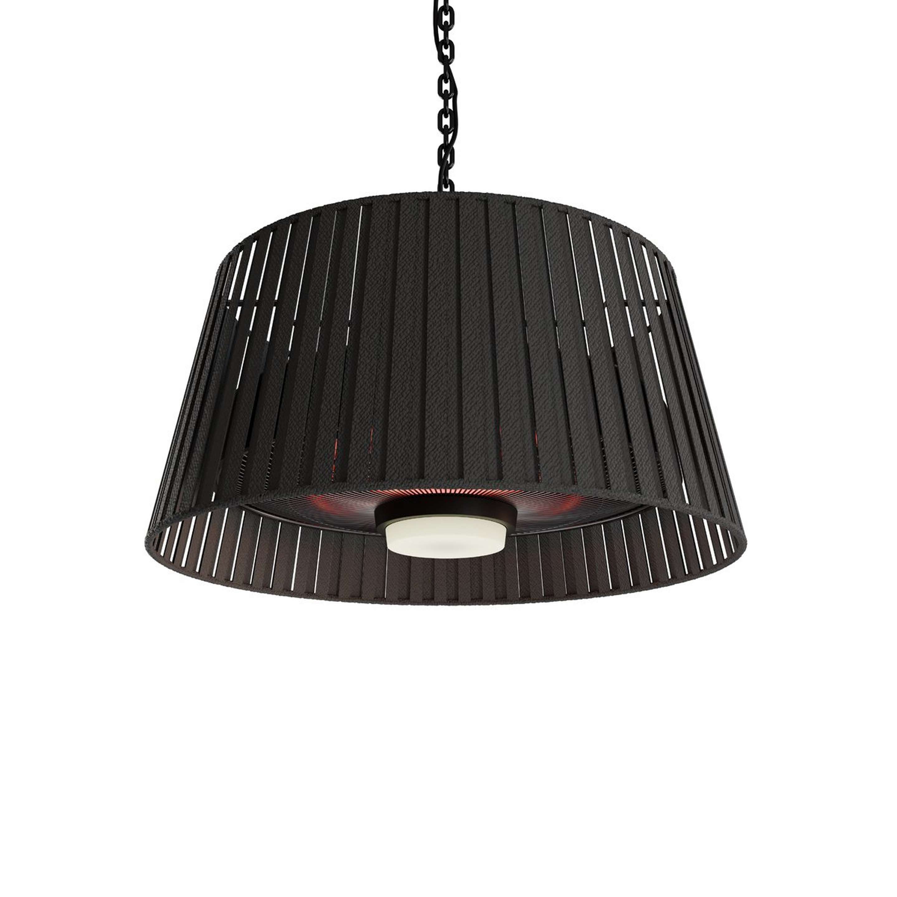 A Endira LED Outdoor Heater Pendant with Black / Gray color