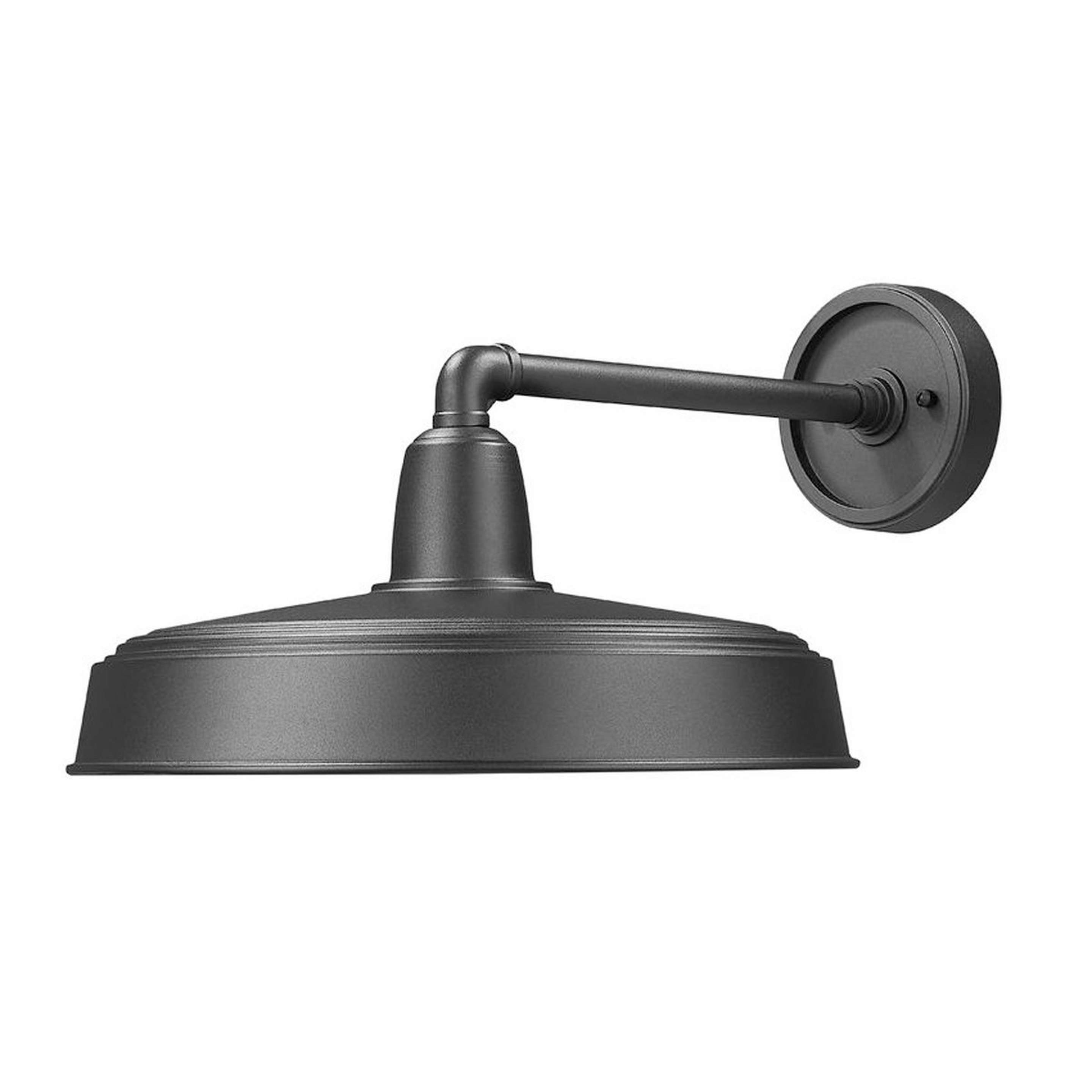 A Priam Layered Shade Outdoor Sconce with Sand Black color